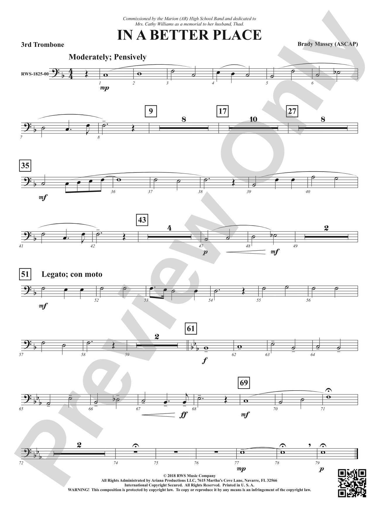 In A Better Place: 3rd Trombone