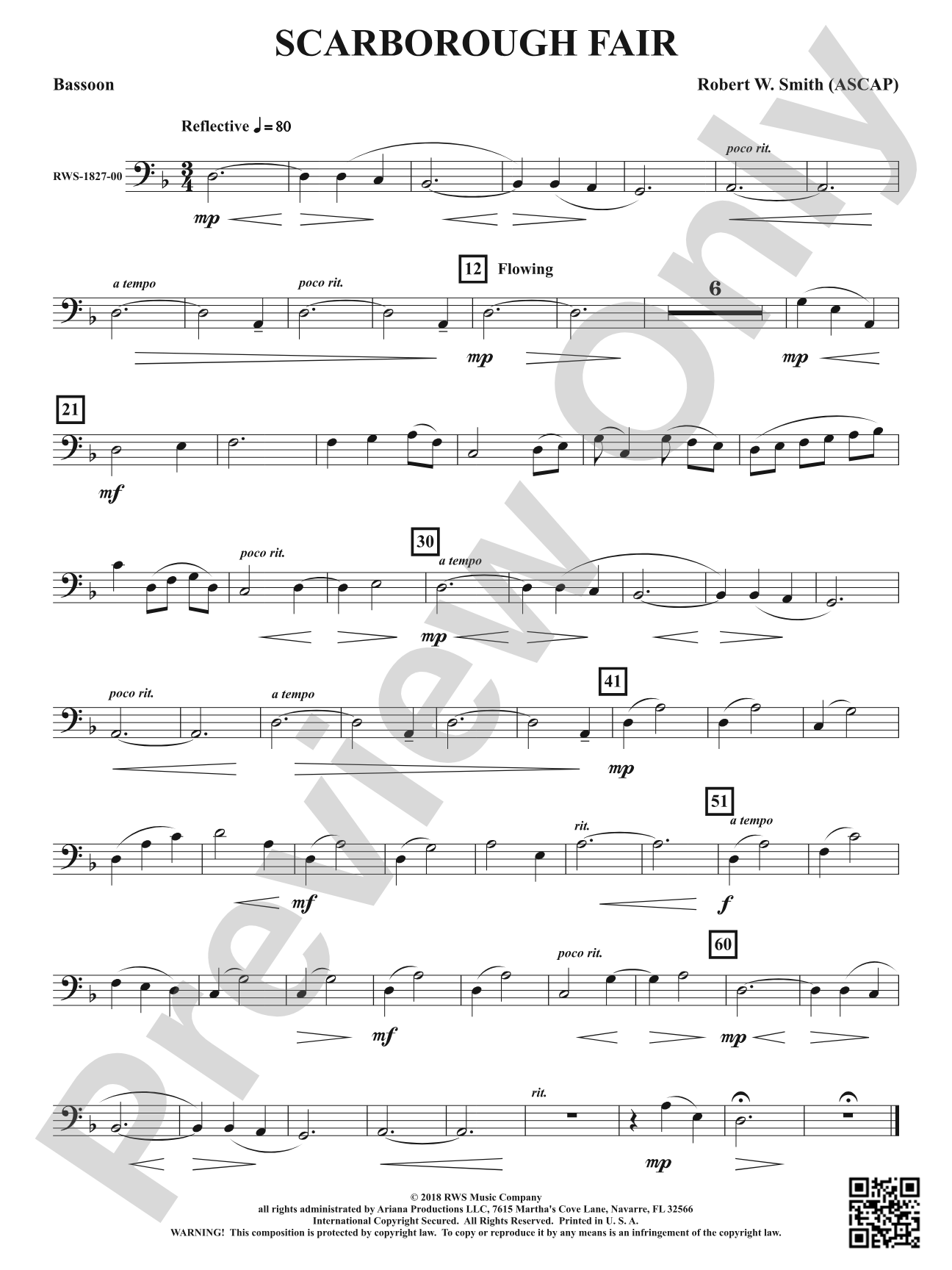 Scarborough Fair: Bassoon