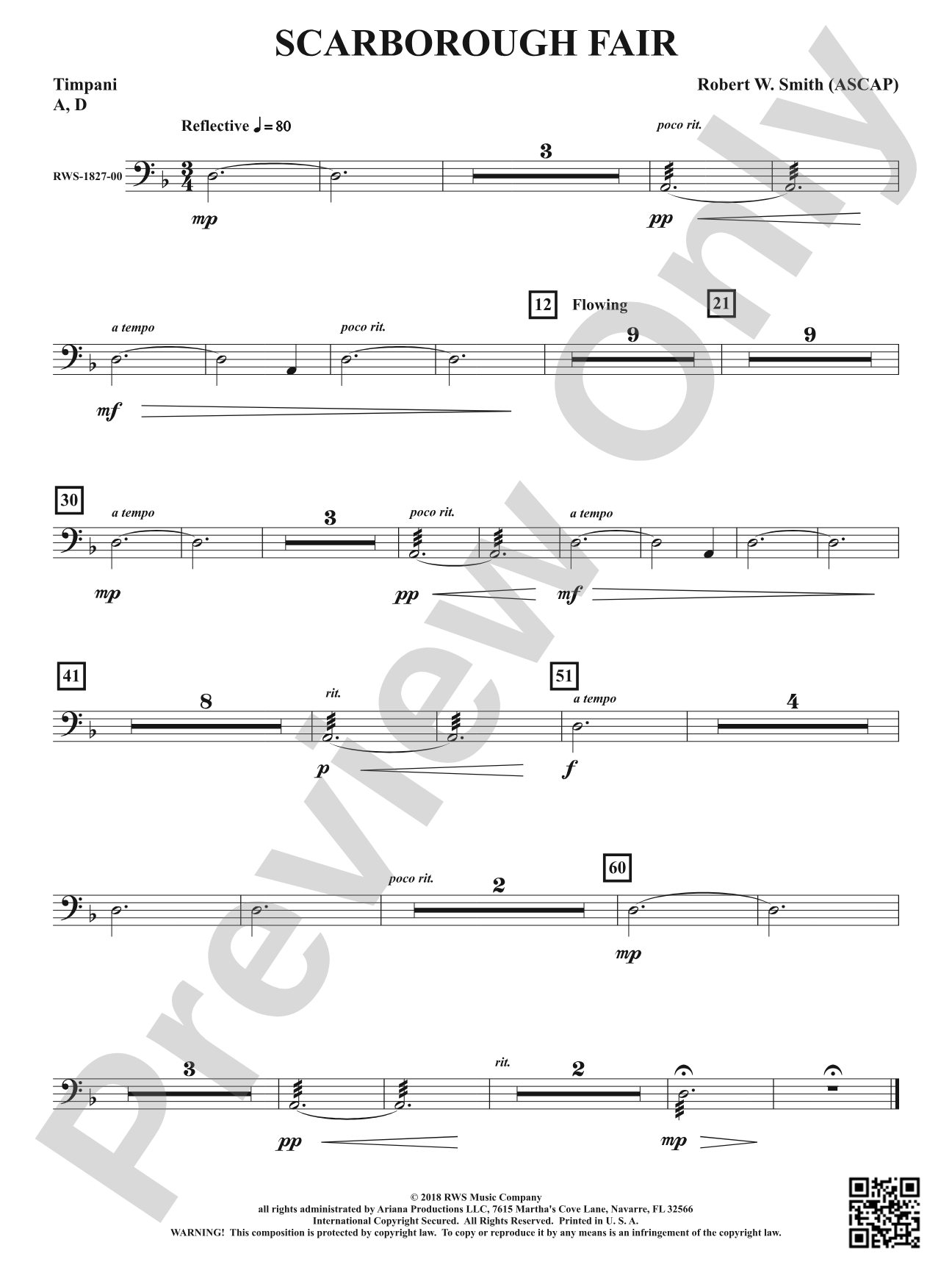 Scarborough Fair: Timpani