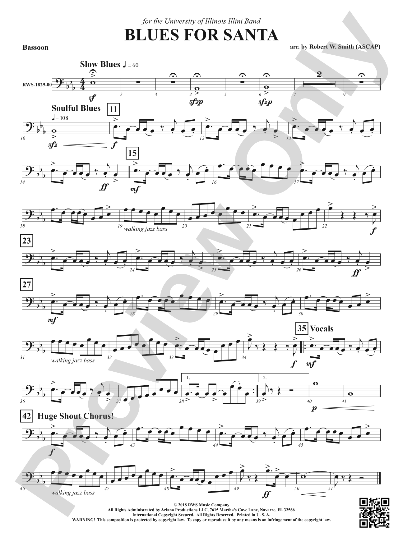Blues for Santa: Bassoon