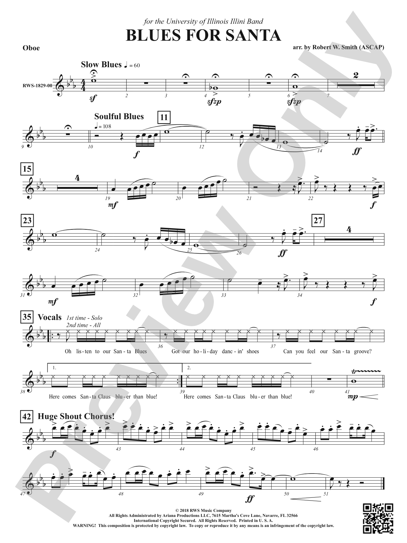 Blues for Santa: Oboe