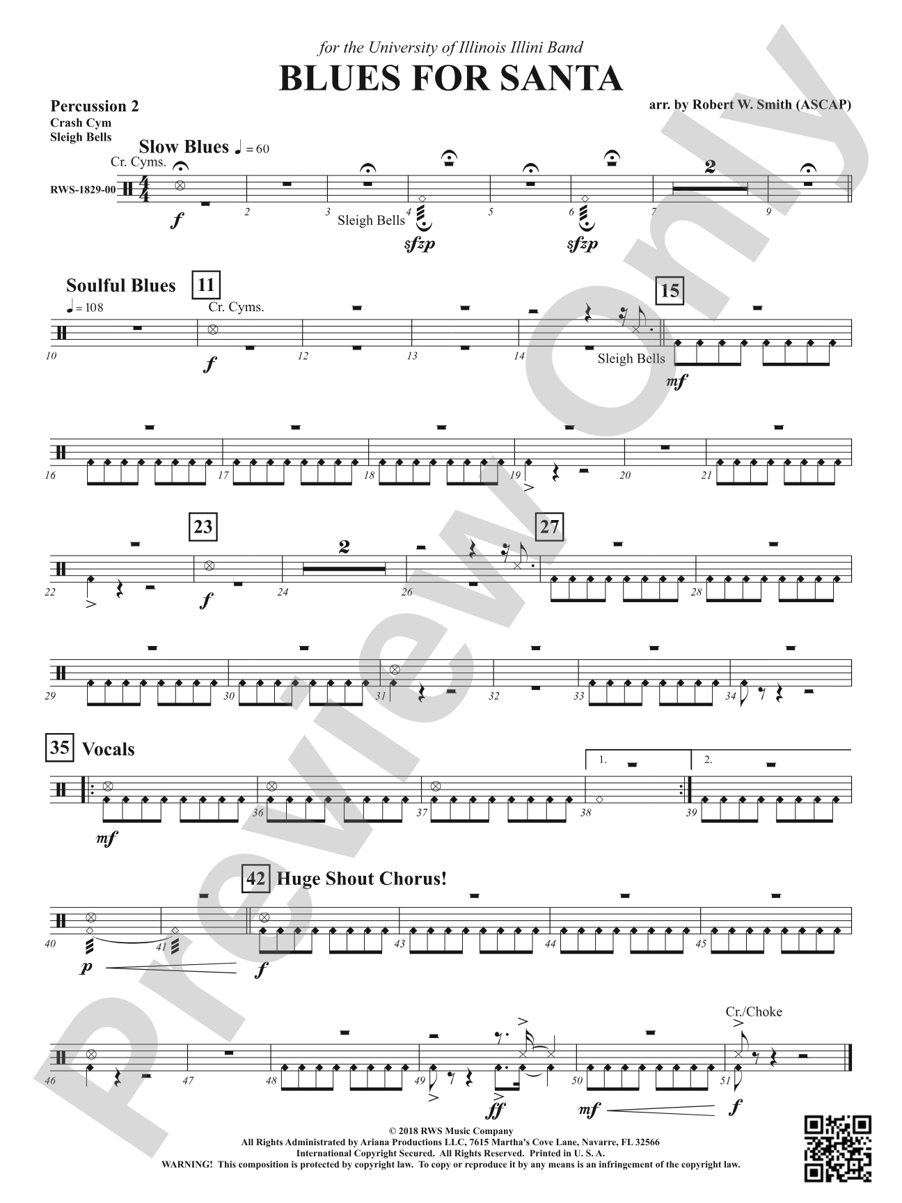 Blues for Santa: 2nd Percussion