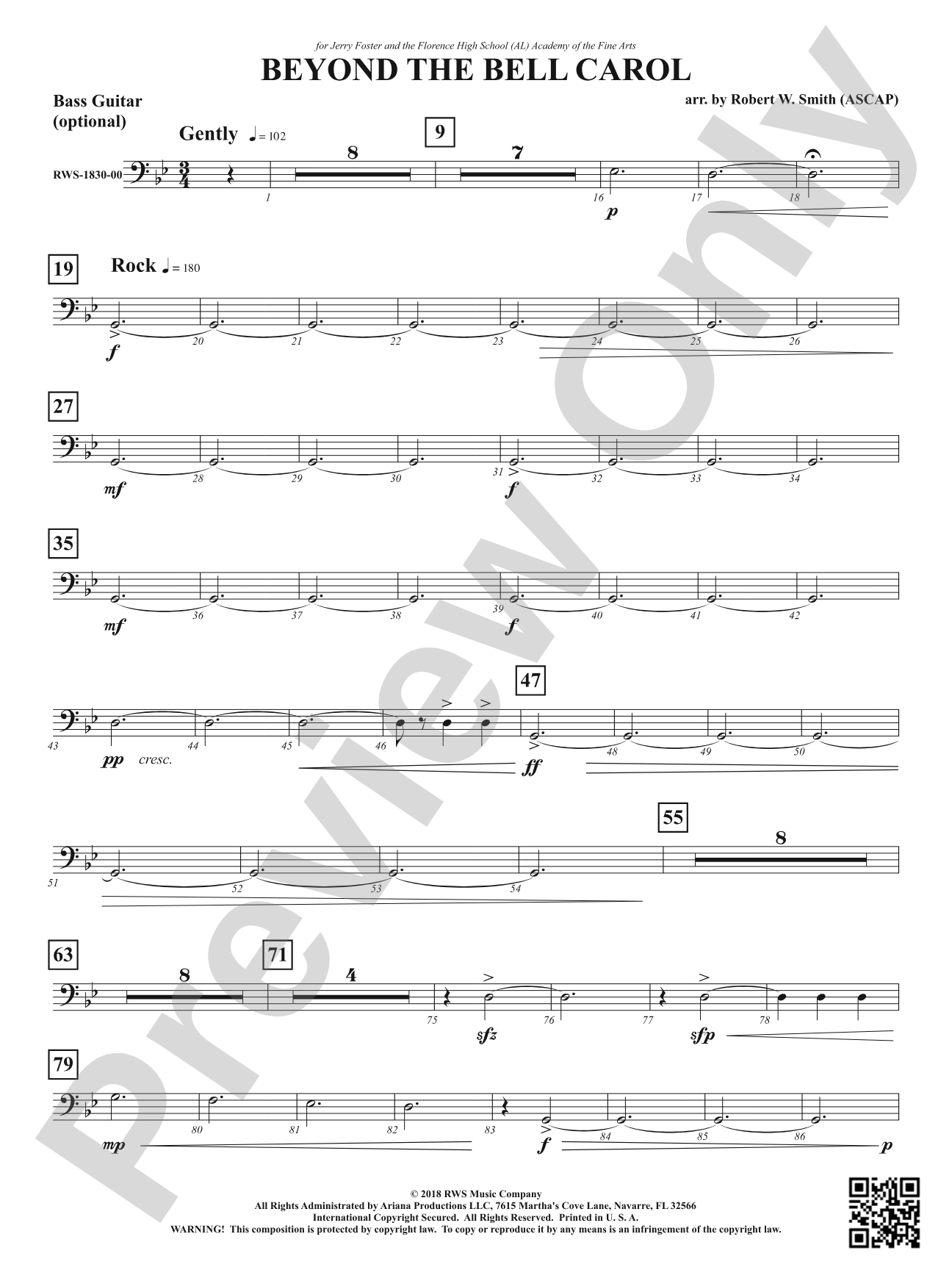 Beyond the Bell Carol: Optional Bass Guitar