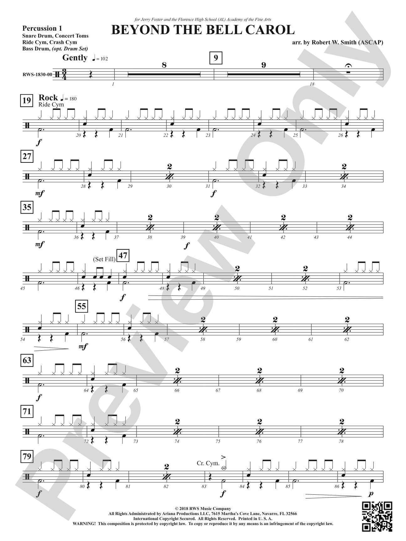 Beyond the Bell Carol: 1st Percussion