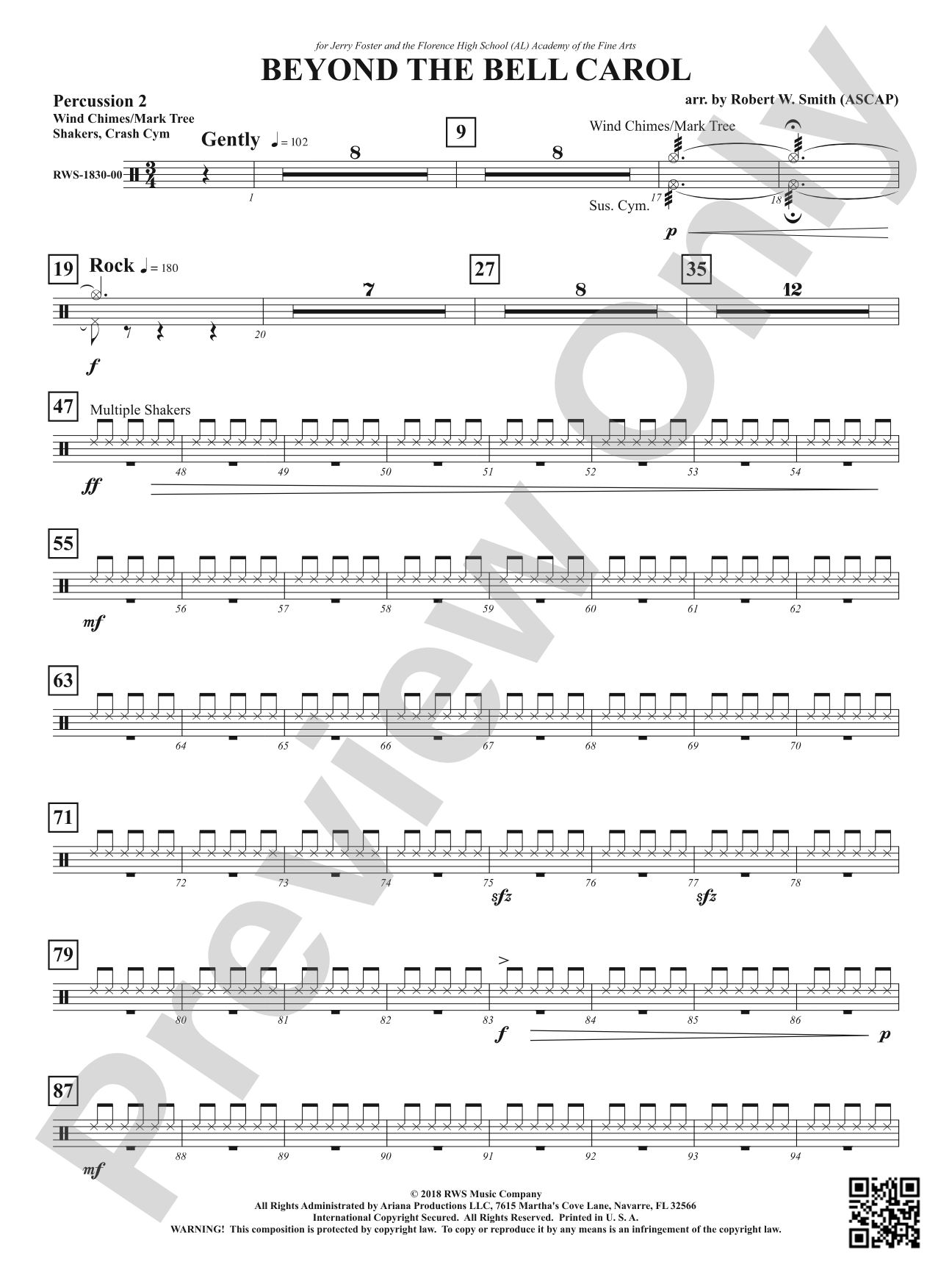 Beyond the Bell Carol: 2nd Percussion