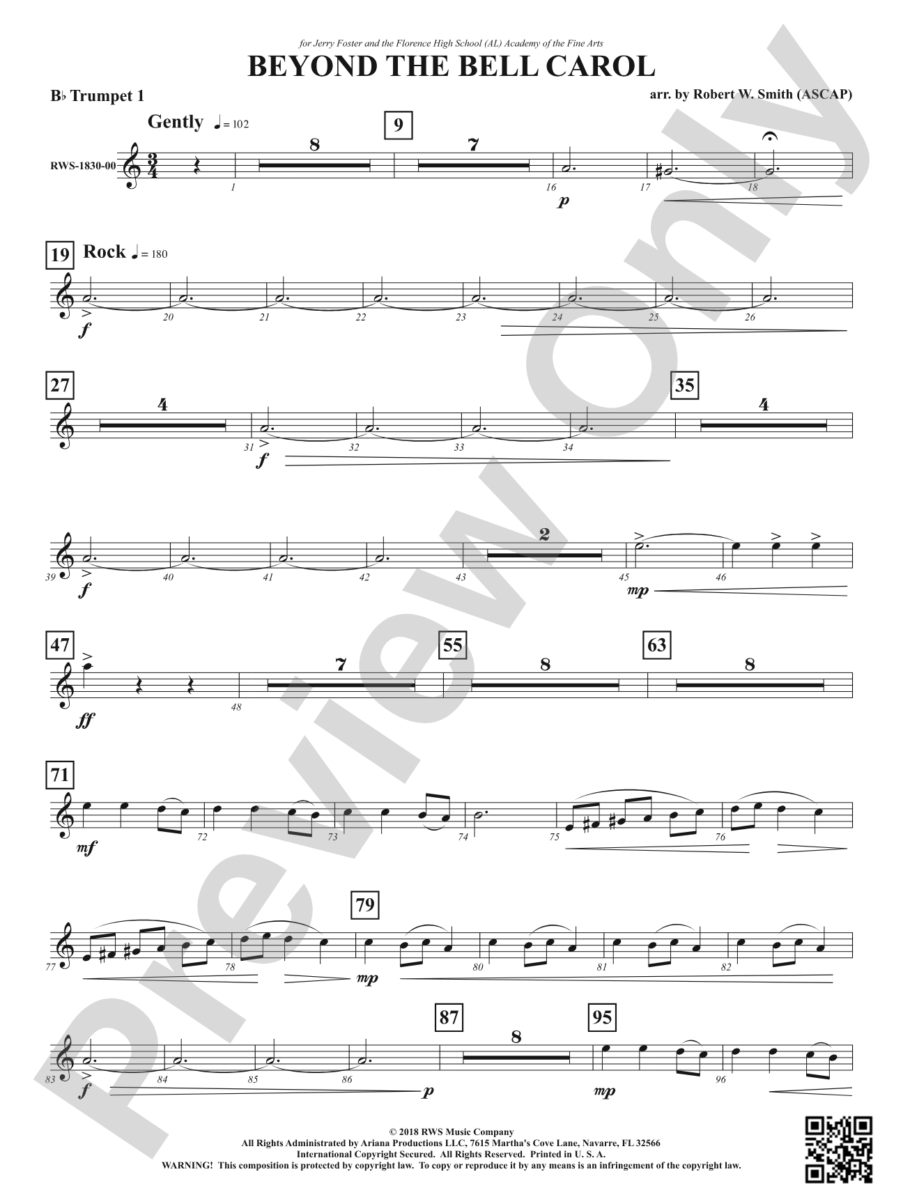 Beyond the Bell Carol: 1st B-flat Trumpet
