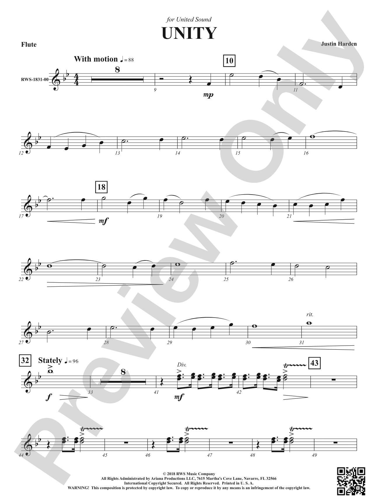 Unity: 1st Flute