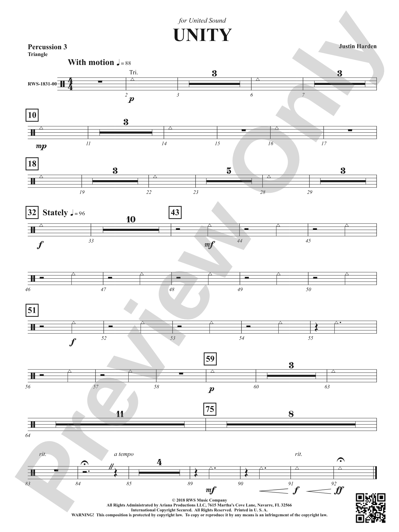 Unity: 3rd Percussion