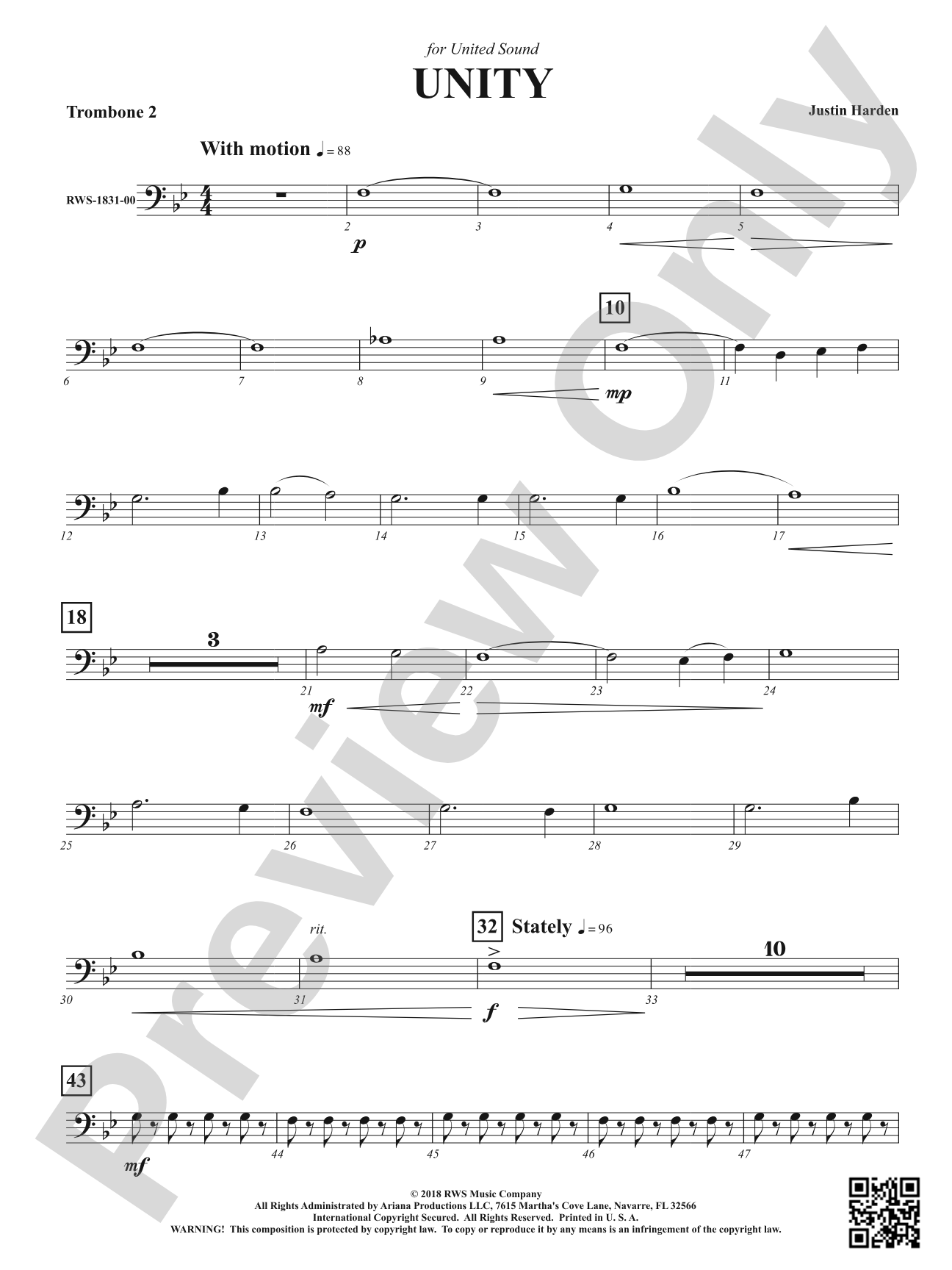 Unity: 2nd Trombone