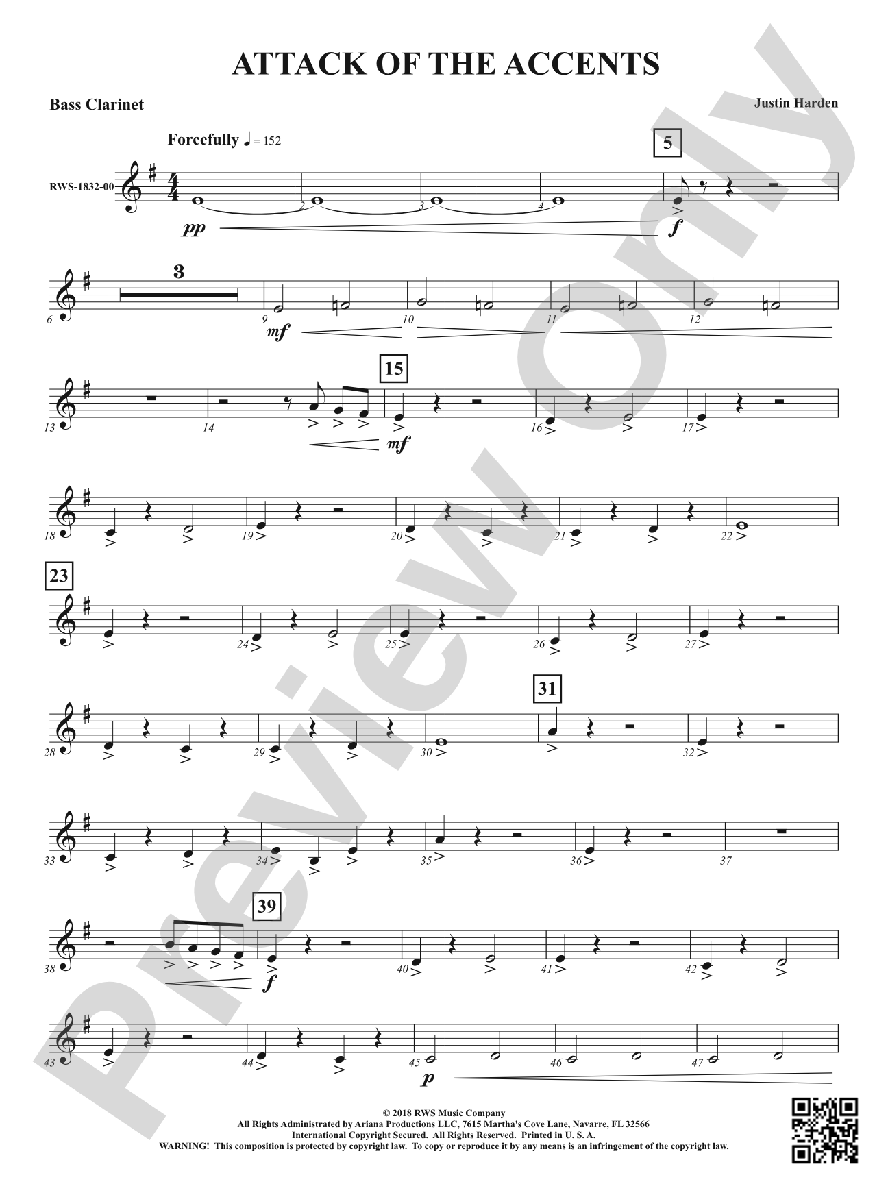 Attack of the Accents: B-flat Bass Clarinet