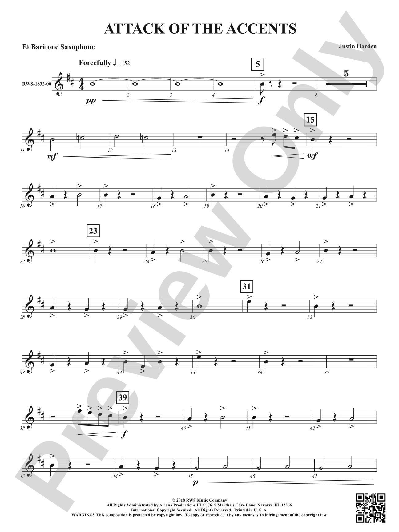 Attack of the Accents: E-flat Baritone Saxophone