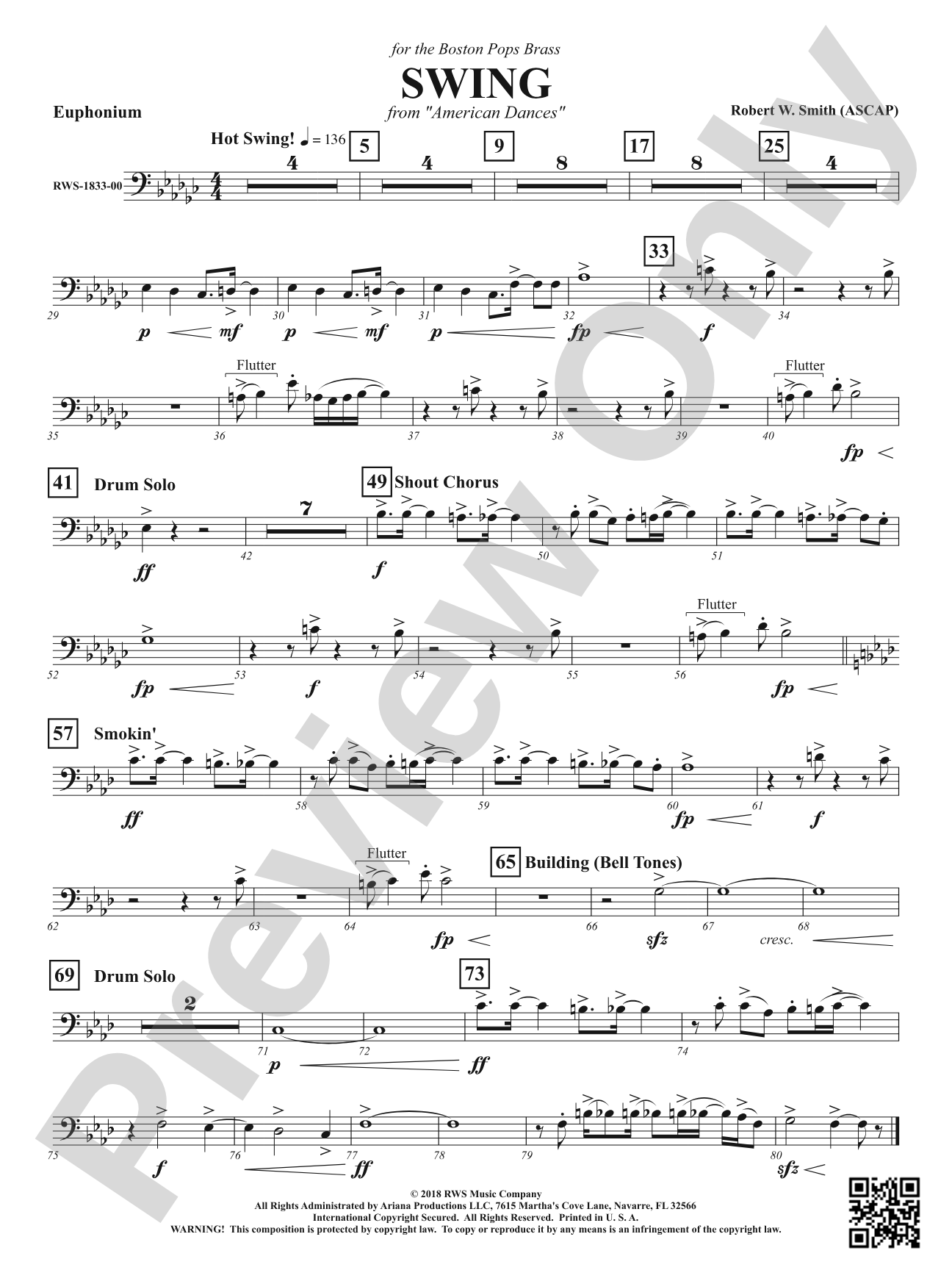 Swing - From <i>American Dances</i>: Baritone B.C.
