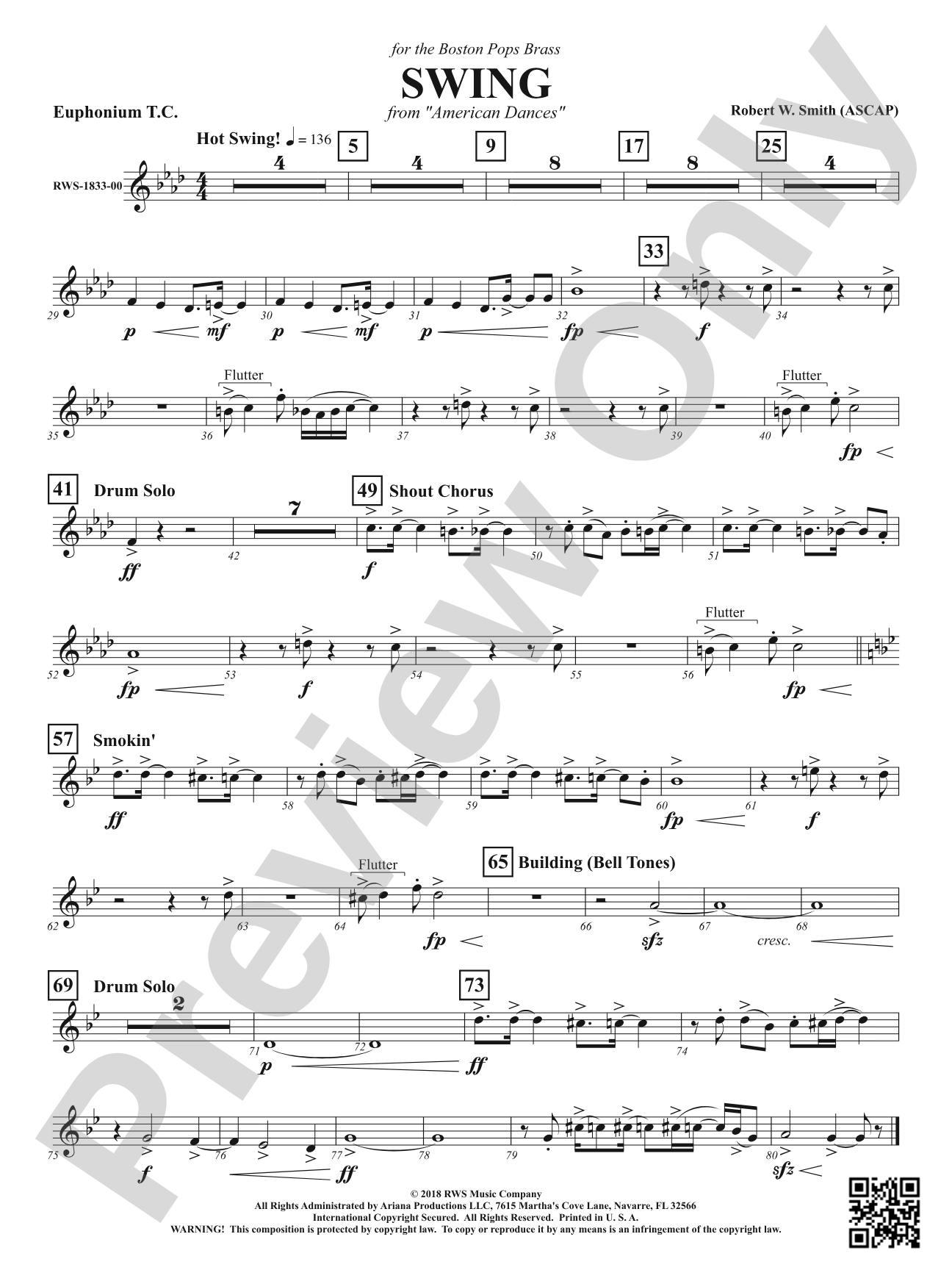 Swing - From <i>American Dances</i>: Baritone T.C.