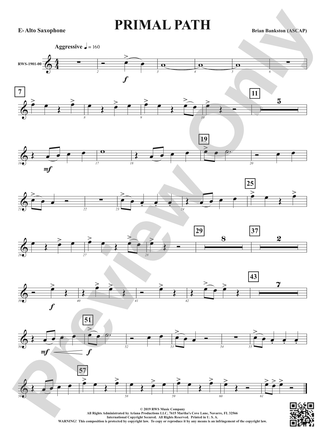 Primal Path: 1st E-flat Alto Saxophone