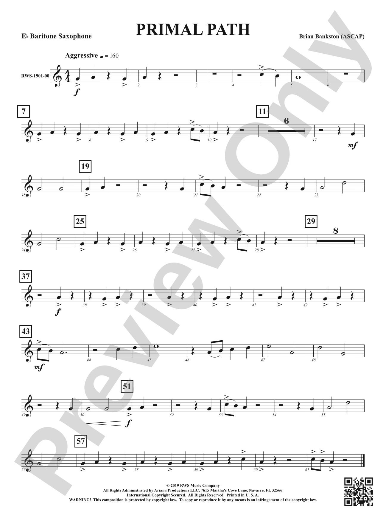 Primal Path: E-flat Baritone Saxophone
