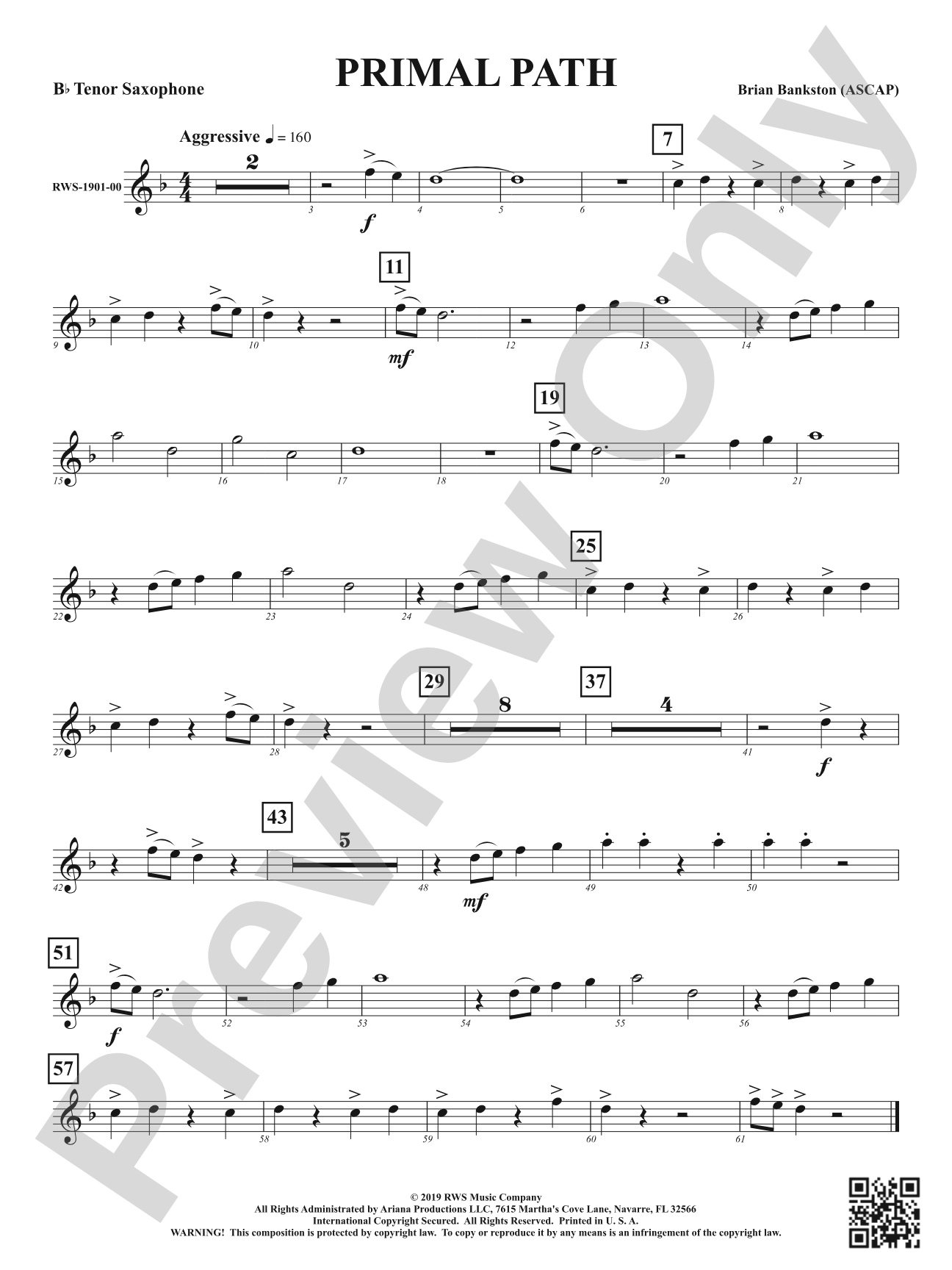 Primal Path: B-flat Tenor Saxophone