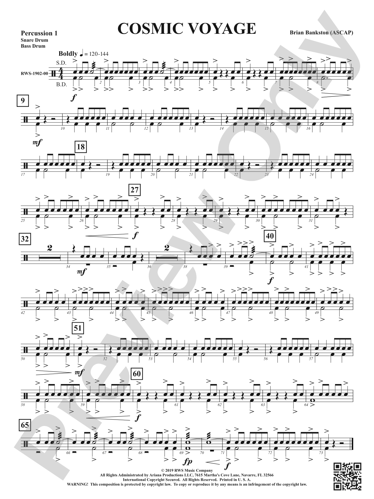 Cosmic Voyage: 1st Percussion