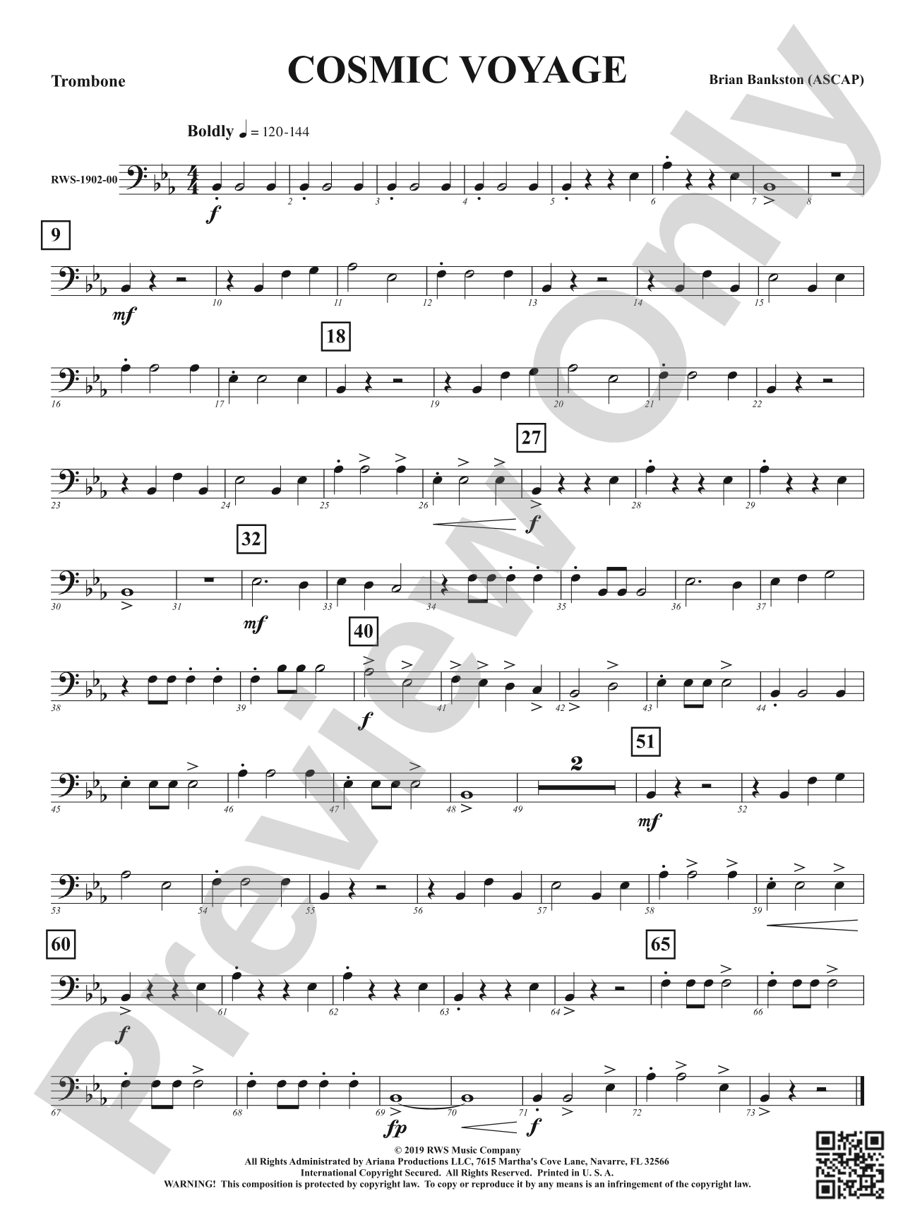 Cosmic Voyage: 1st Trombone