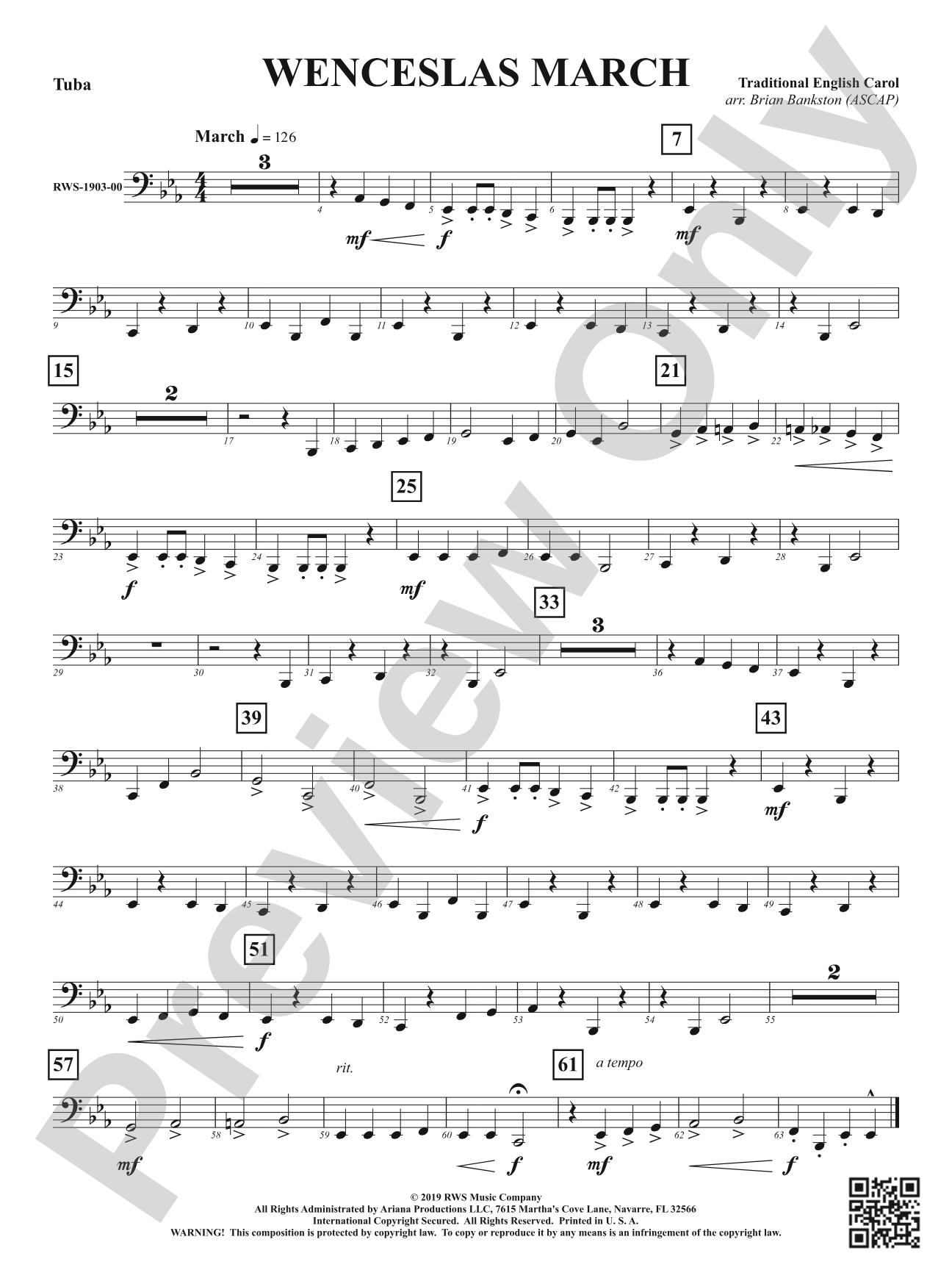 Wenceslas March: Tuba