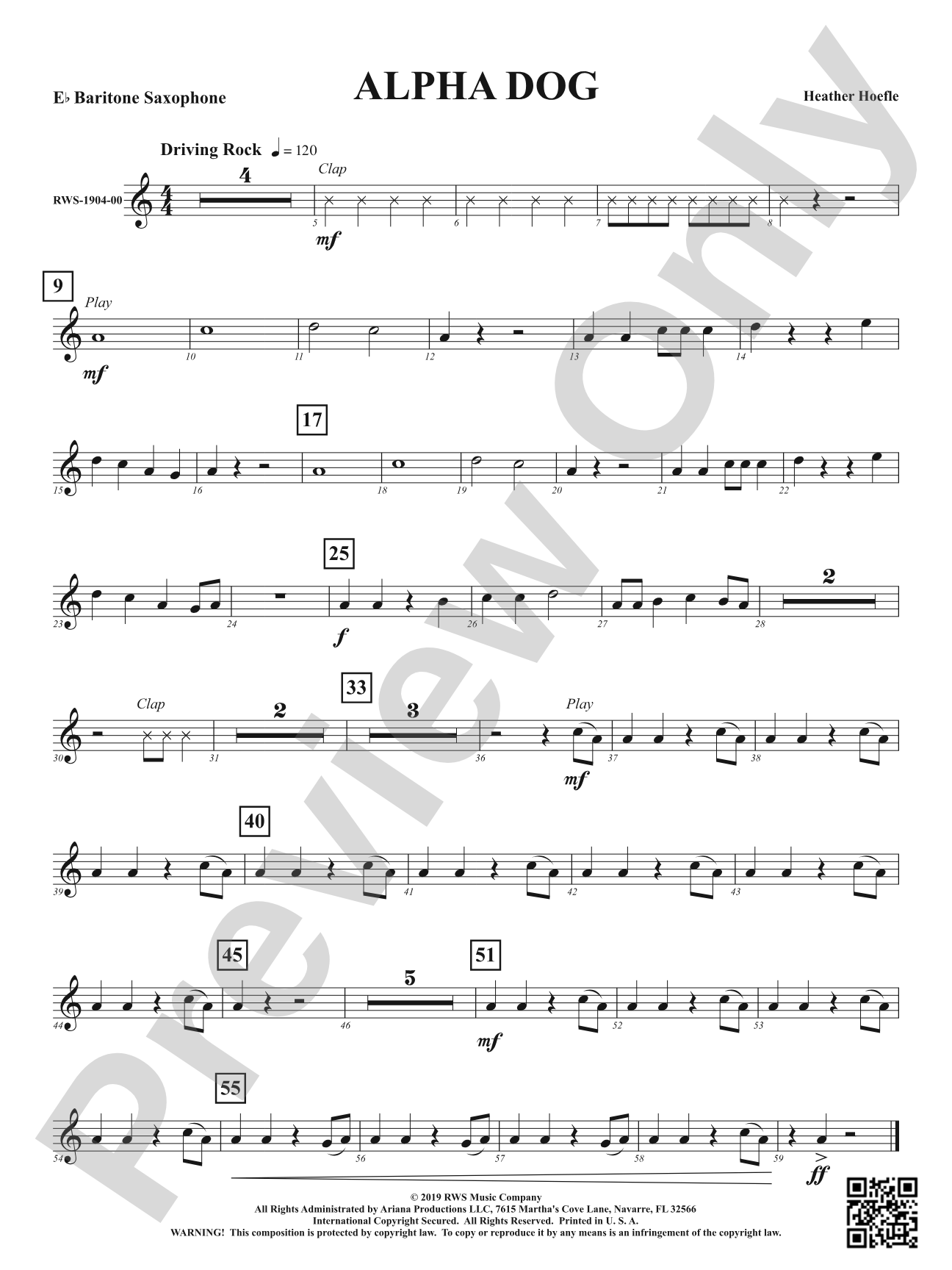 Alpha Dog: E-flat Baritone Saxophone