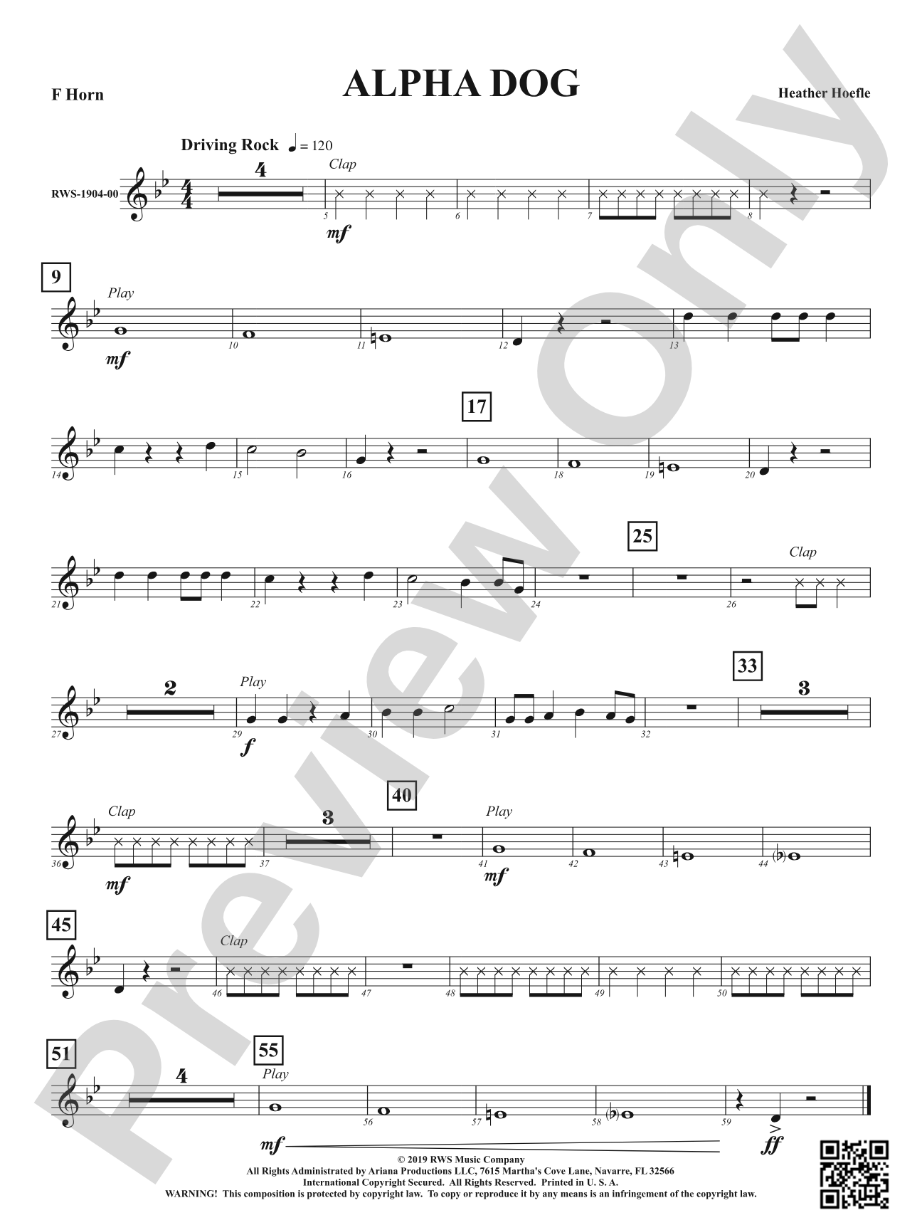 Alpha Dog: F Horn