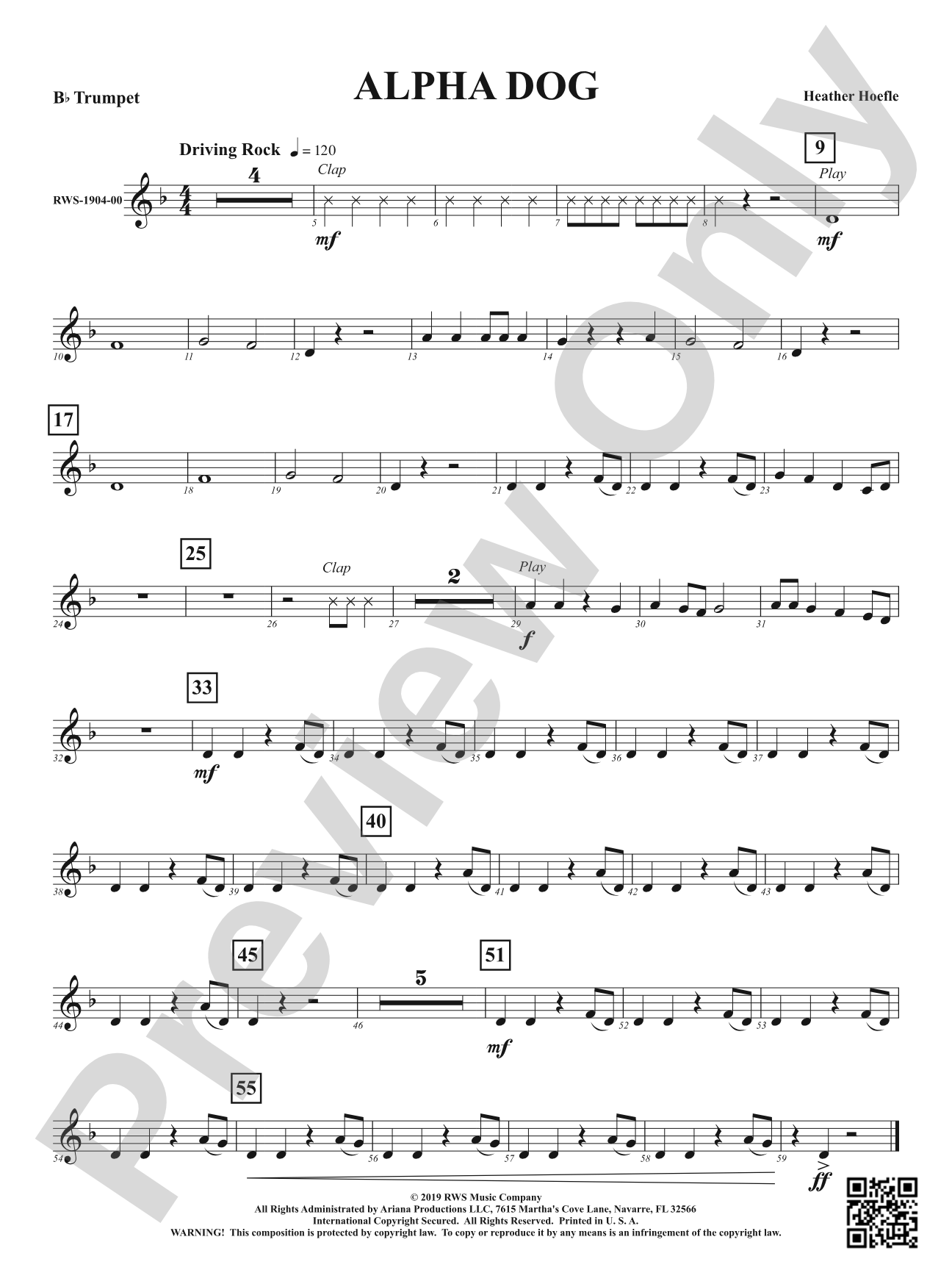 Alpha Dog: B-flat Trumpet