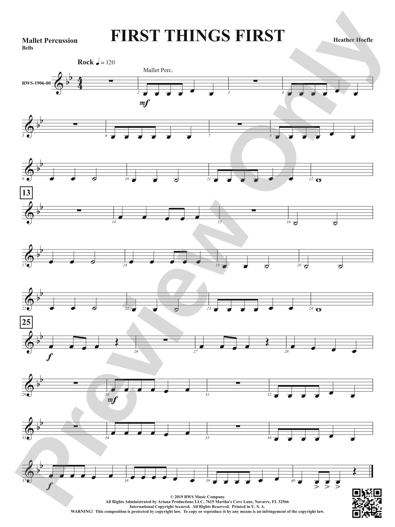 First Things First: 1st Mallet Percussion