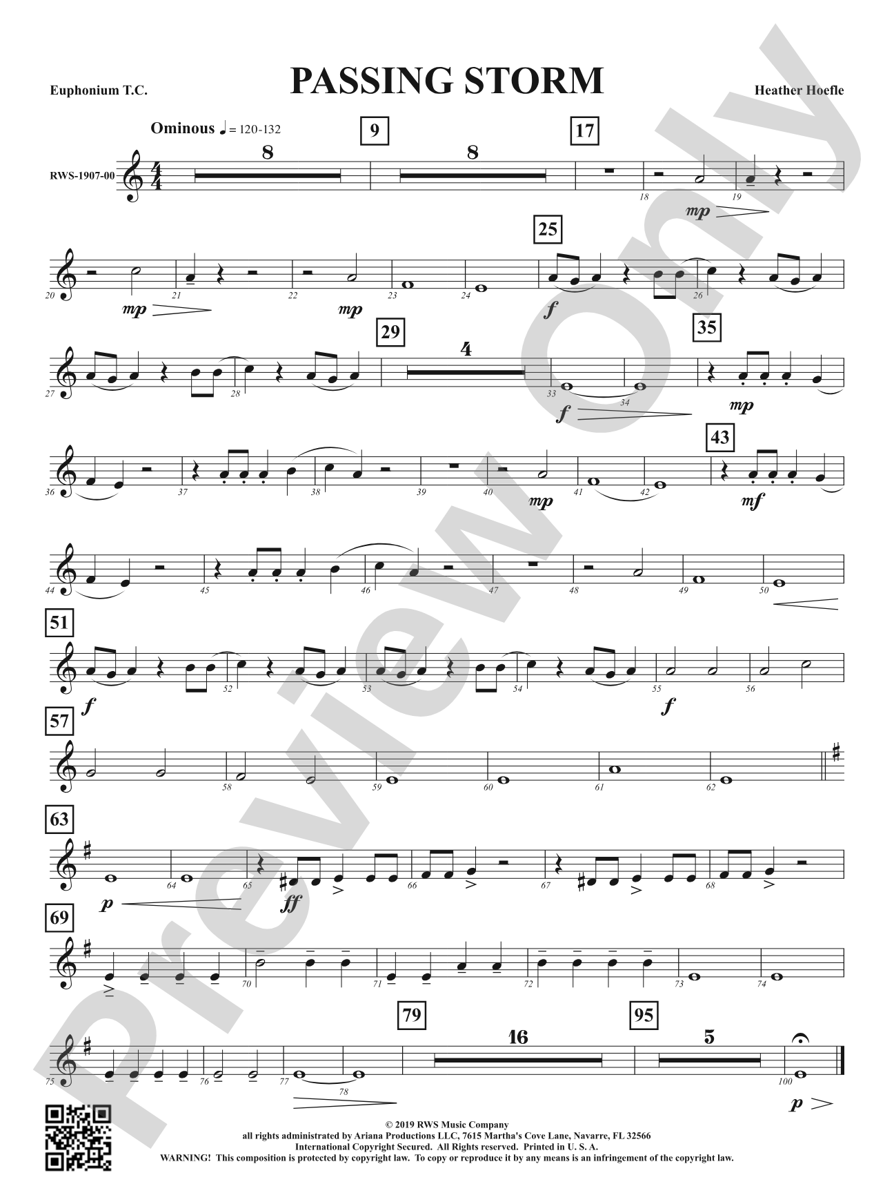 Passing Storm: Baritone T.C.