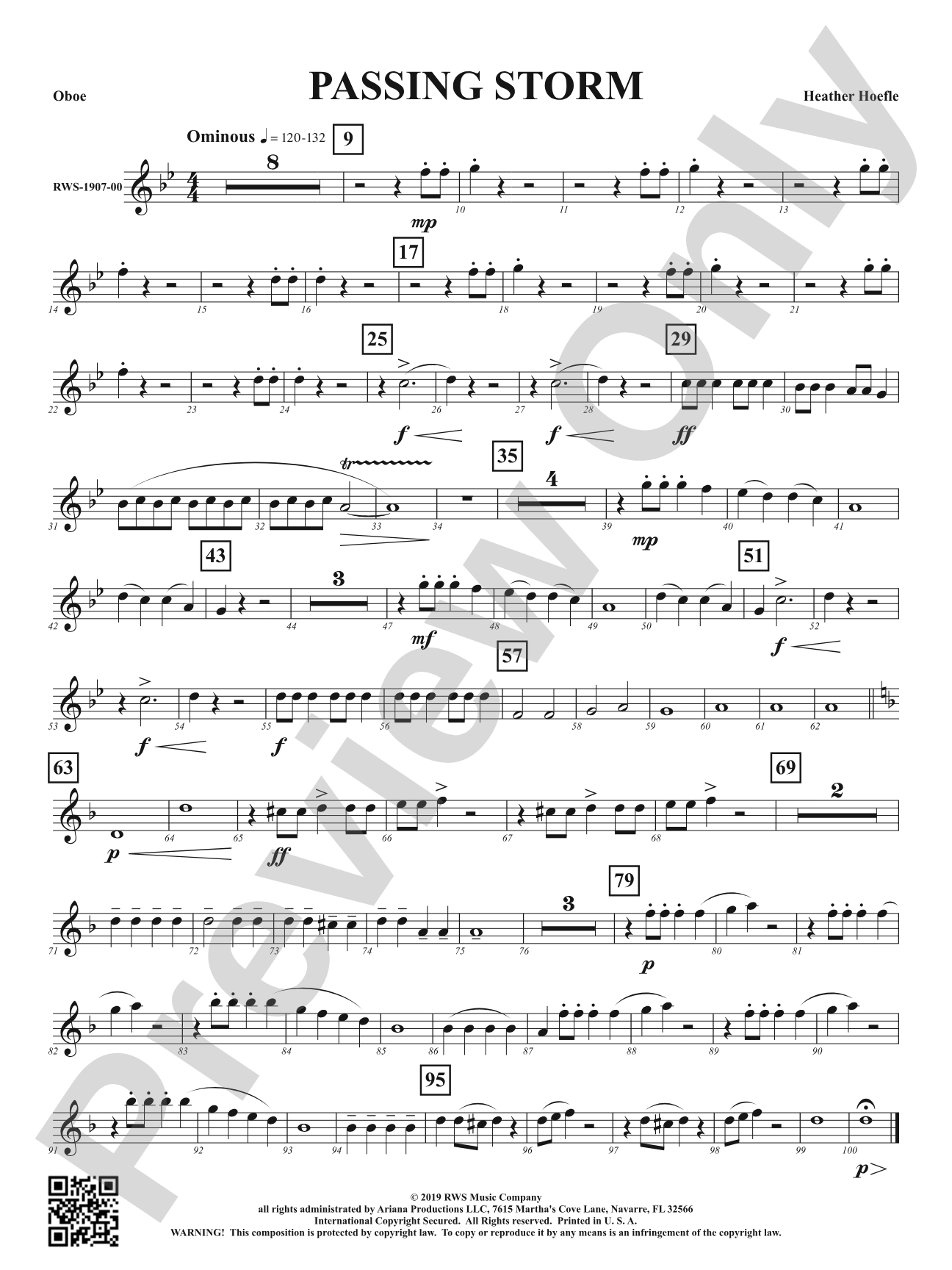 Passing Storm: Oboe