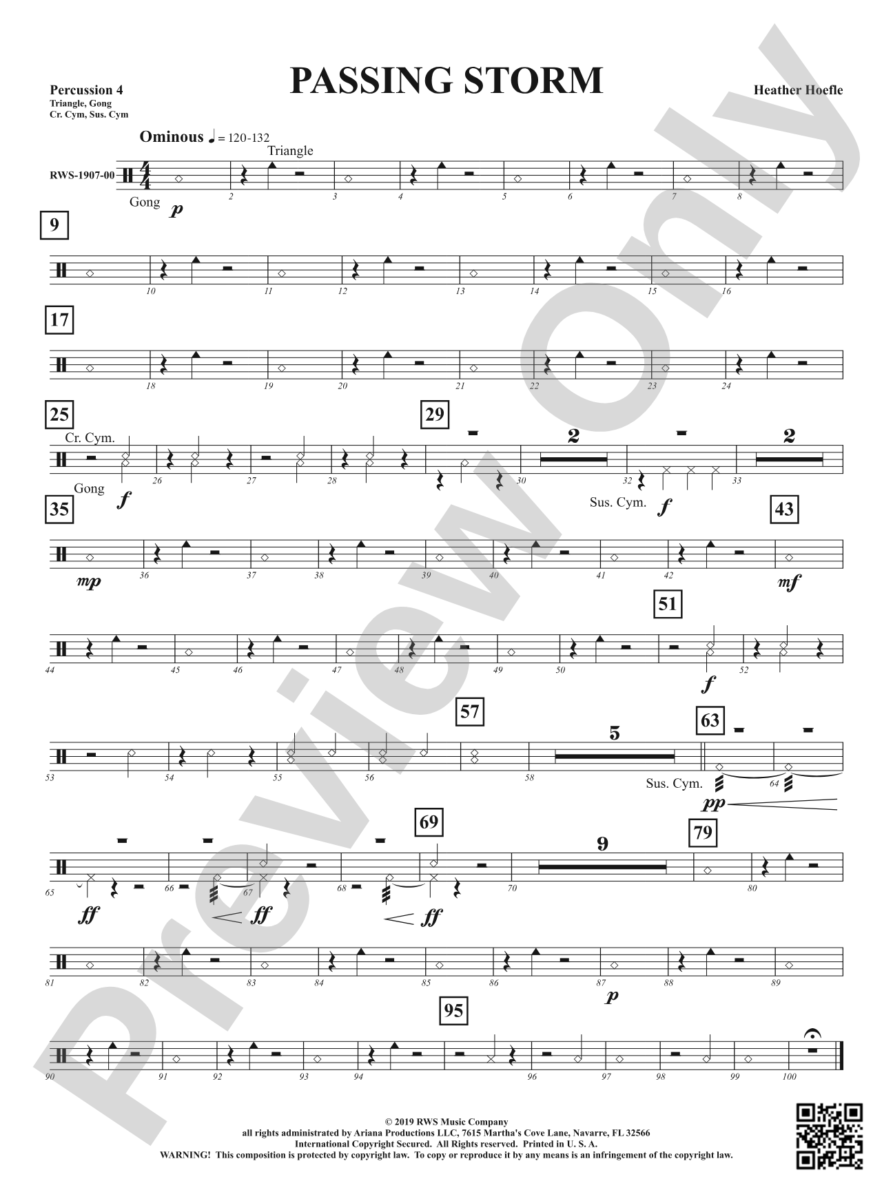 Passing Storm: 4th Percussion