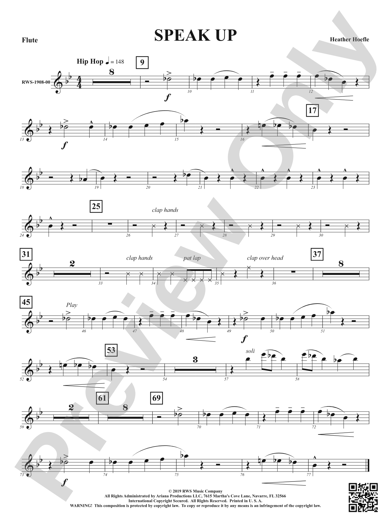 Speak Up: 1st Flute