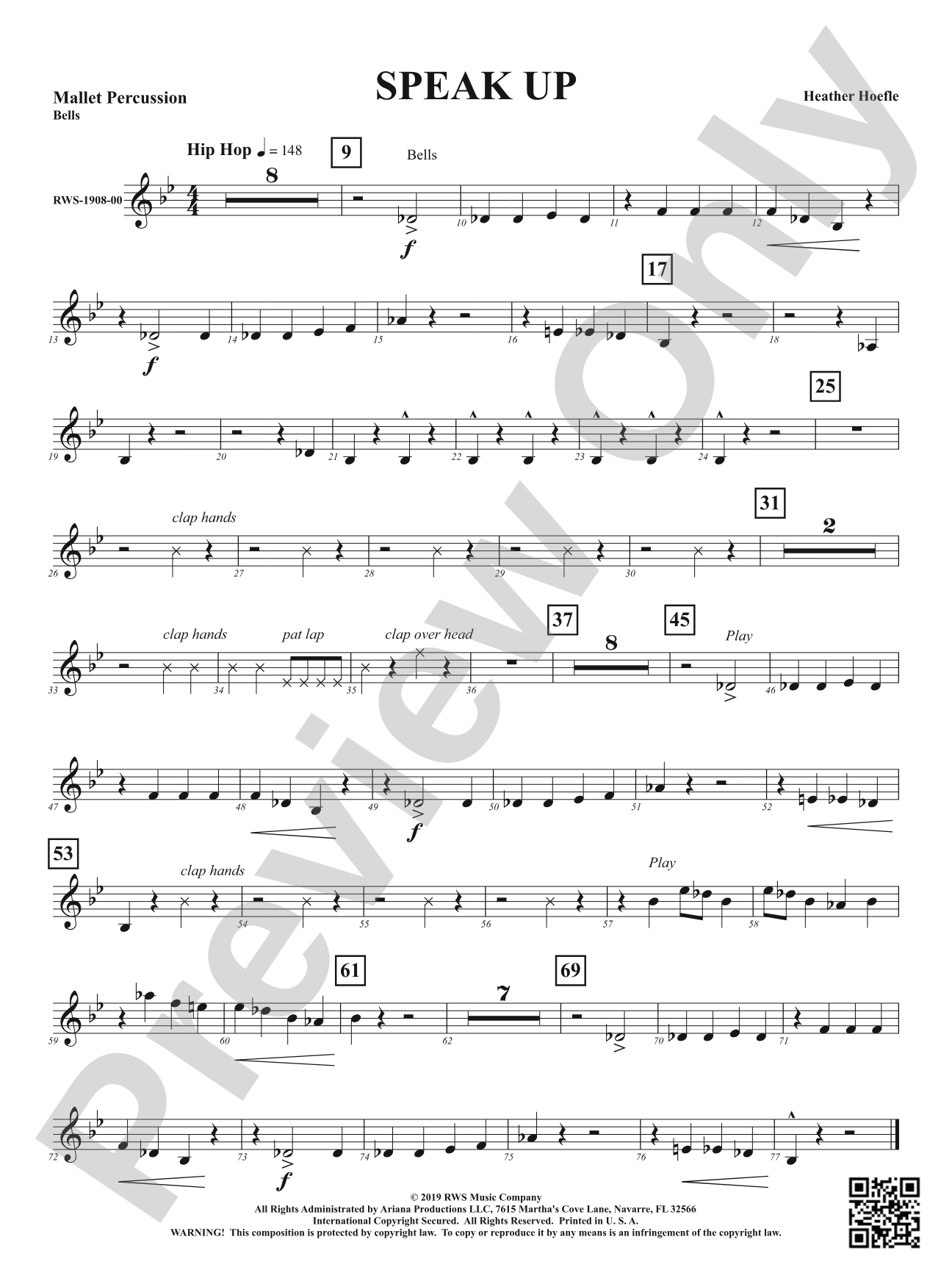 Speak Up: 1st Mallet Percussion