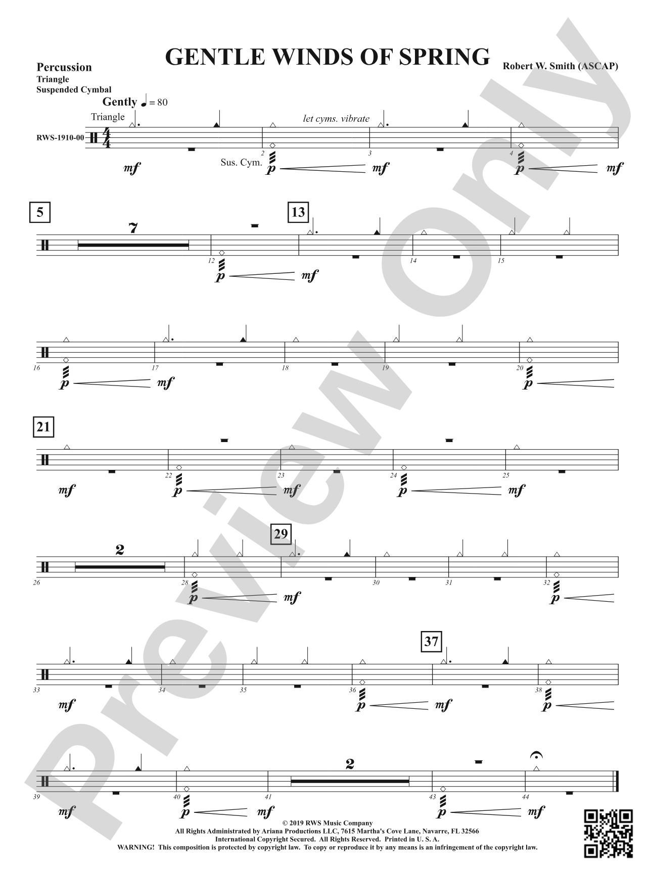 Gentle Winds of Spring: 1st Percussion