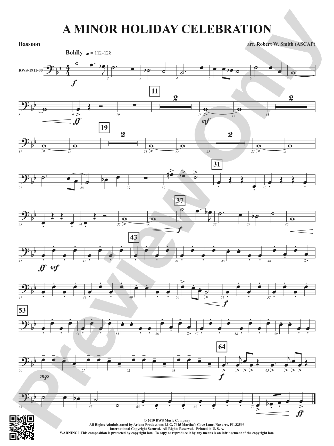 A Minor Holiday Celebration: Bassoon