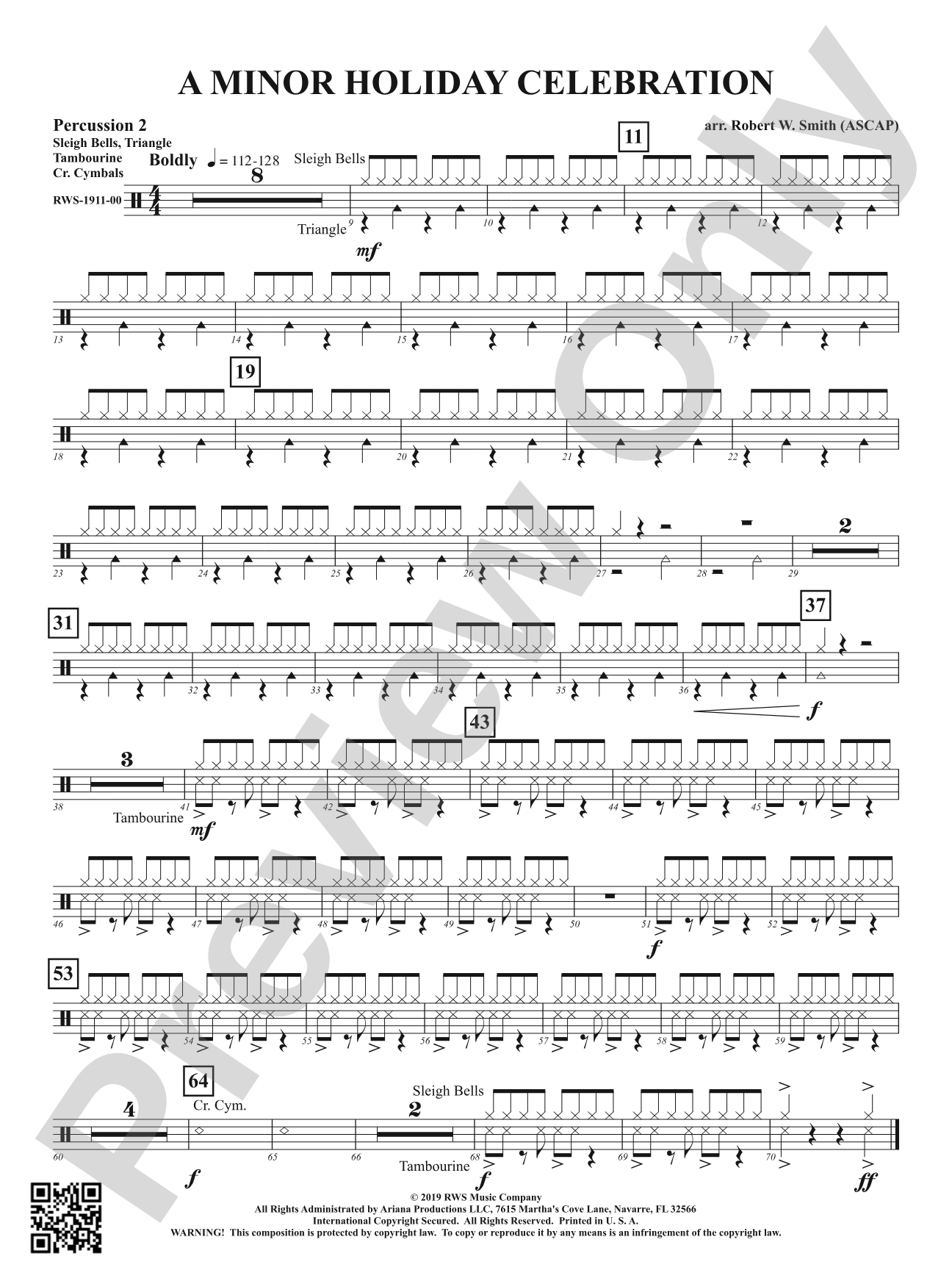 A Minor Holiday Celebration: 2nd Percussion