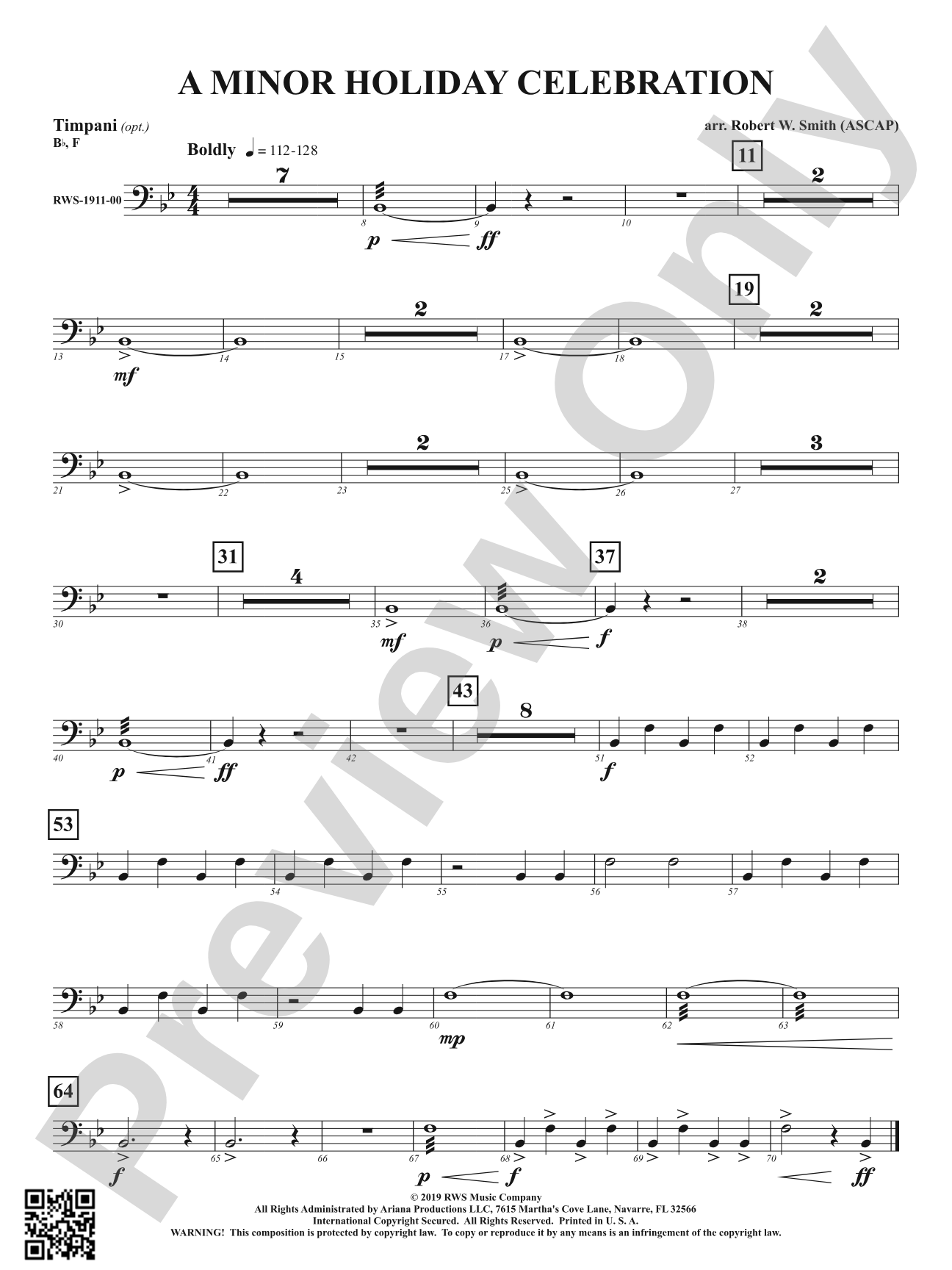 A Minor Holiday Celebration: Timpani