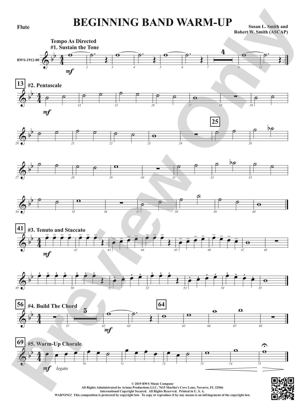 Beginning Band Warm-Up: 1st Flute