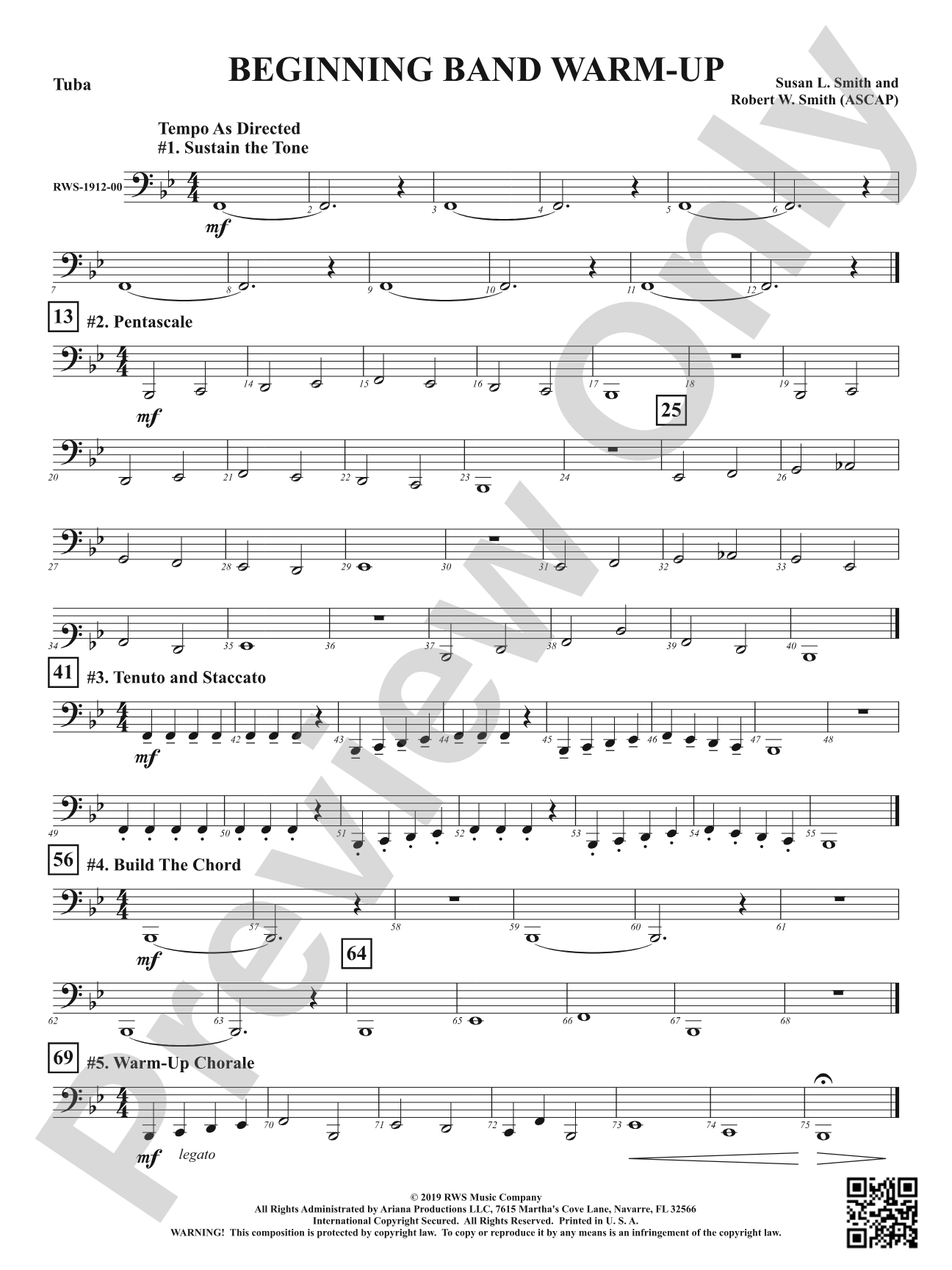 Beginning Band Warm-Up: Tuba