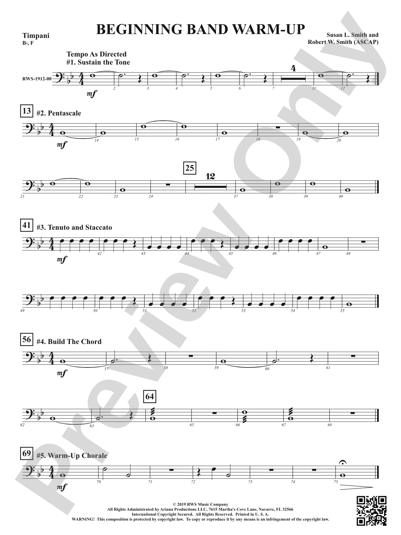 Beginning Band Warm-Up: Timpani