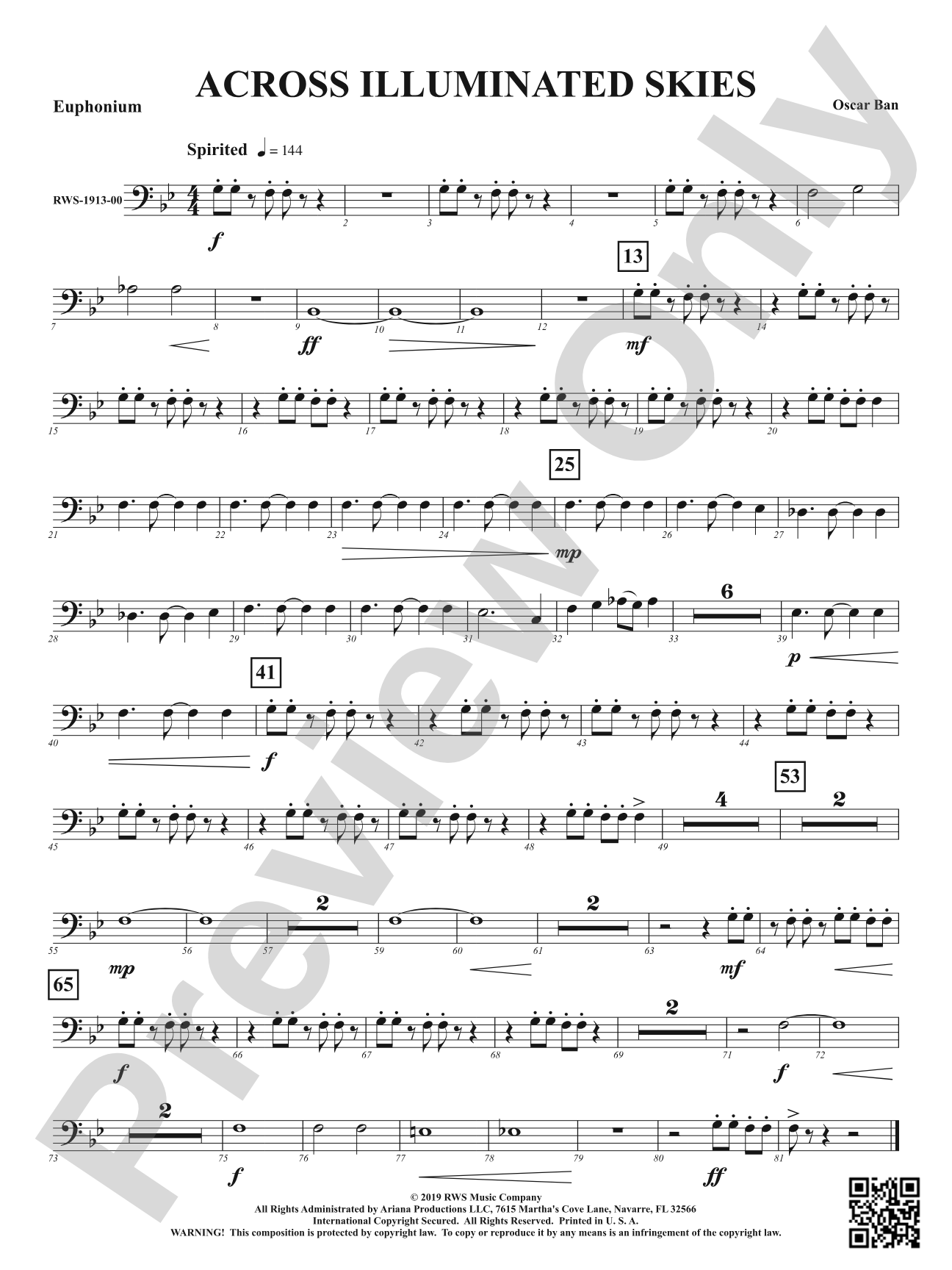 Across Illuminated Skies: Baritone B.C.