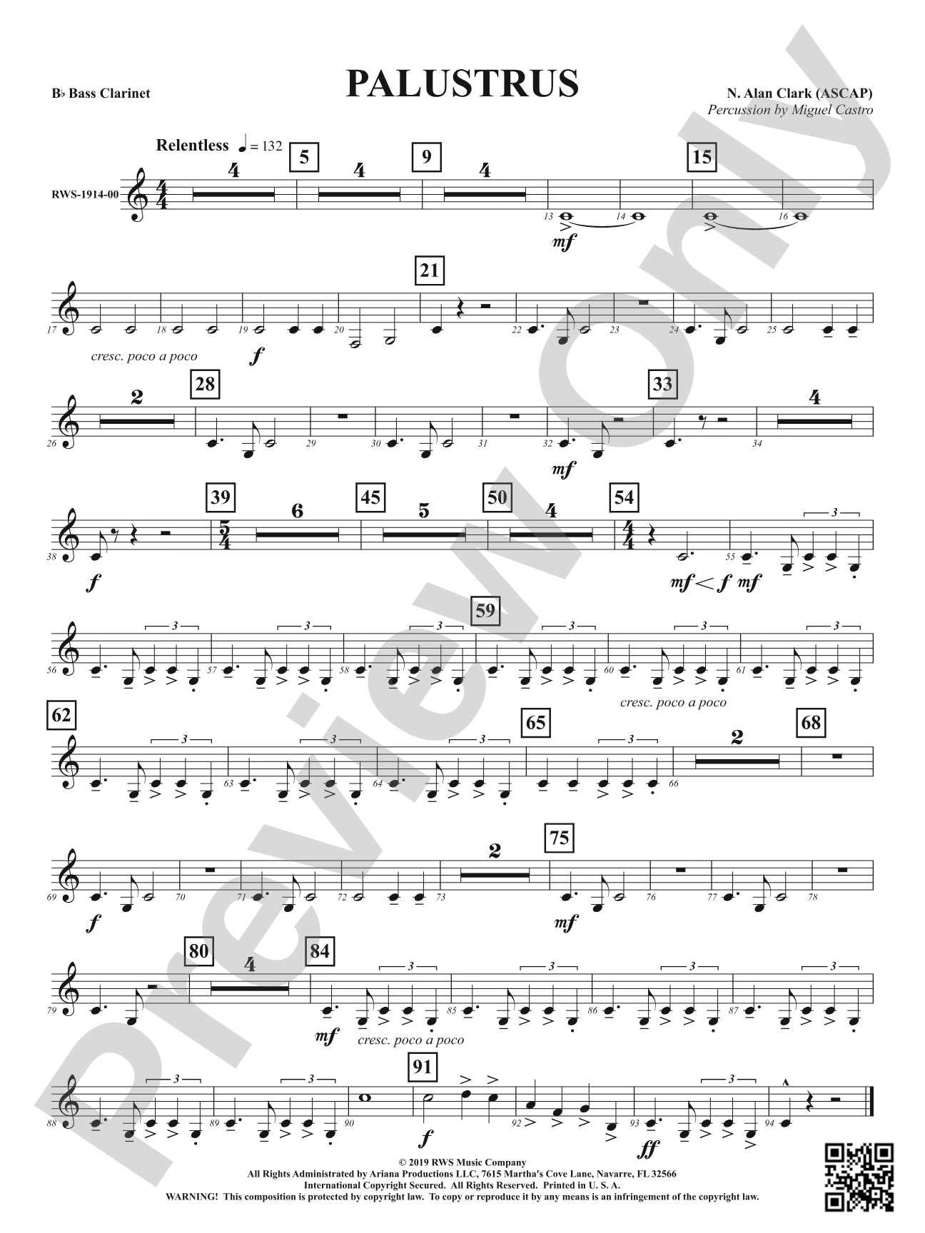 Palustrus: B-flat Bass Clarinet