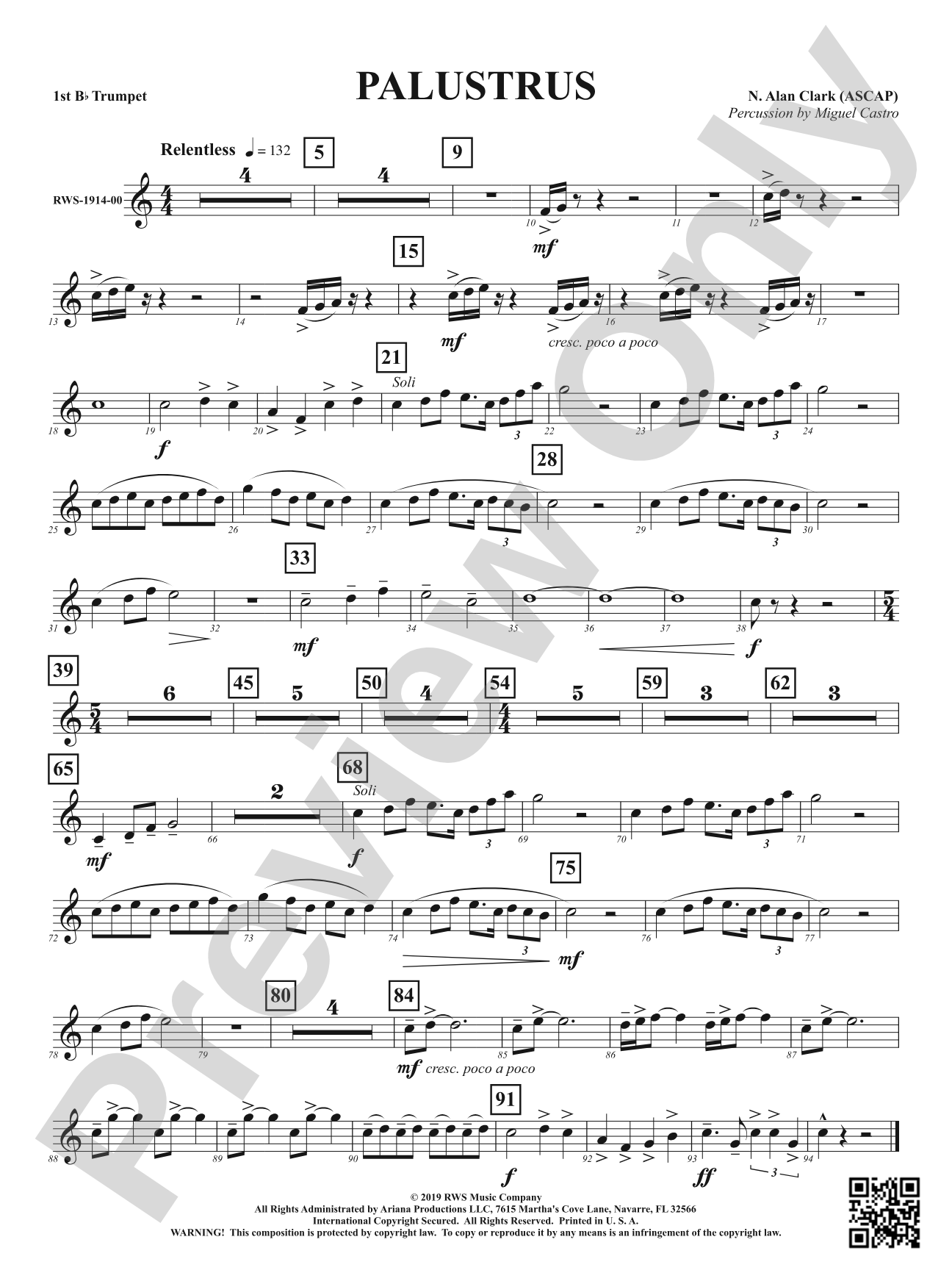 Palustrus: 1st B-flat Trumpet