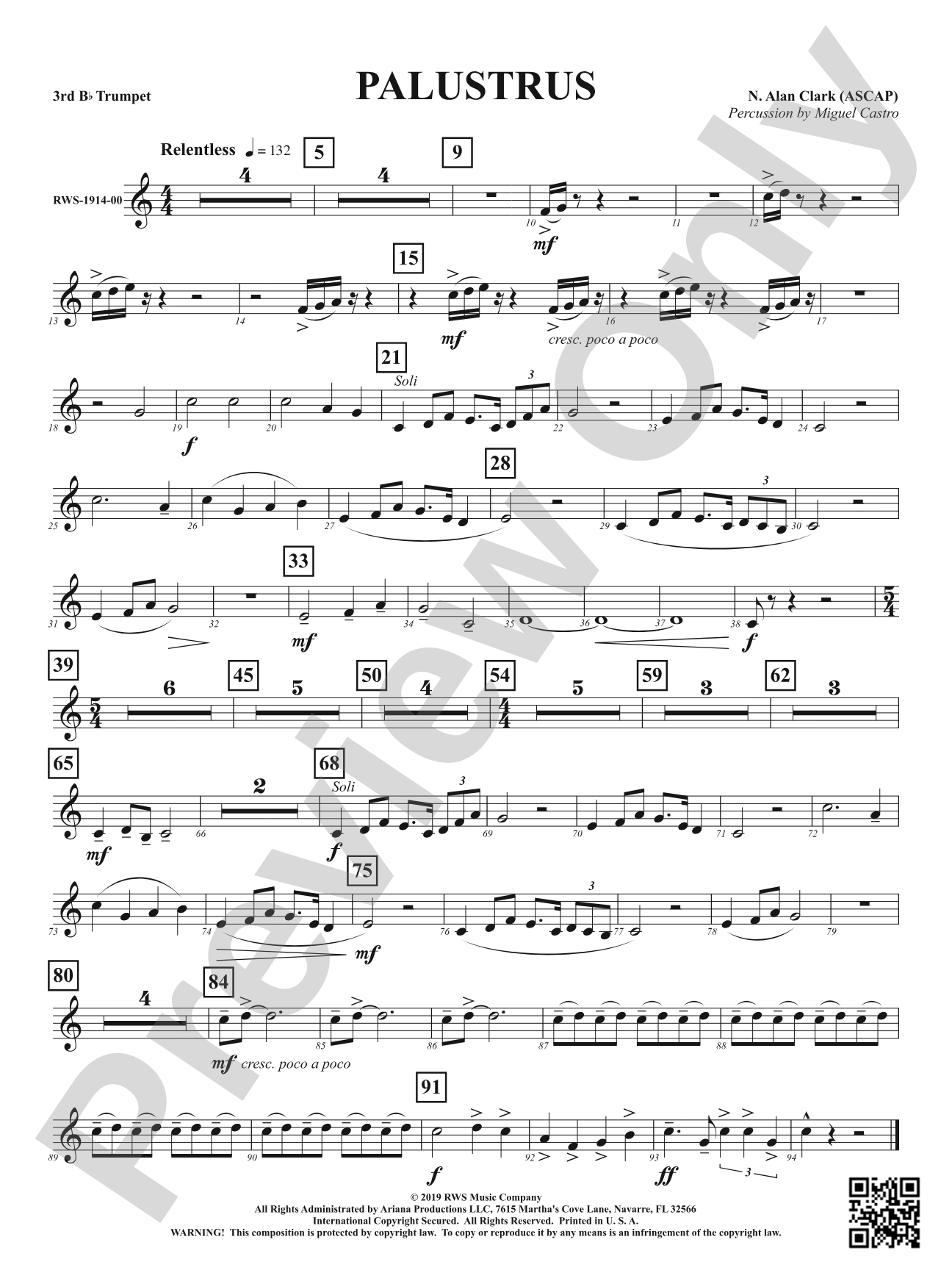 Palustrus: 3rd B-flat Trumpet