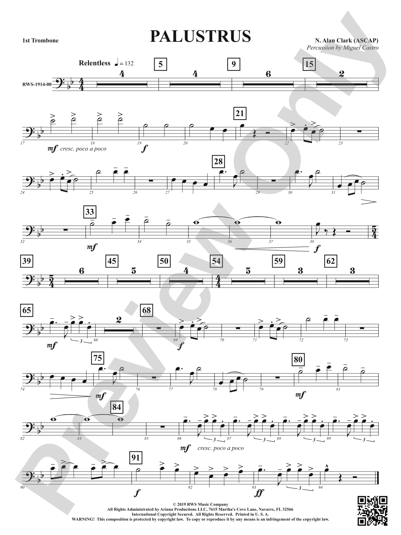 Palustrus: 1st Trombone