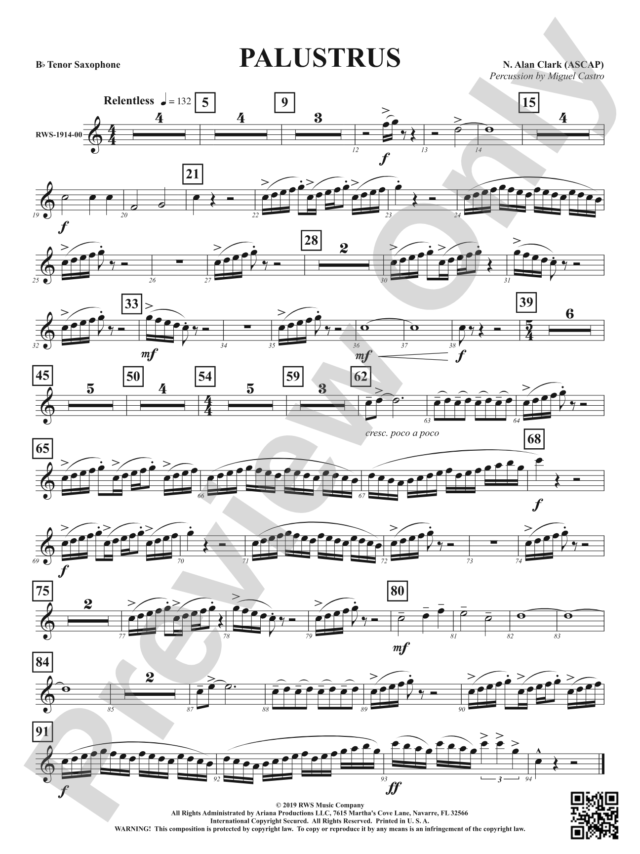Palustrus: B-flat Tenor Saxophone