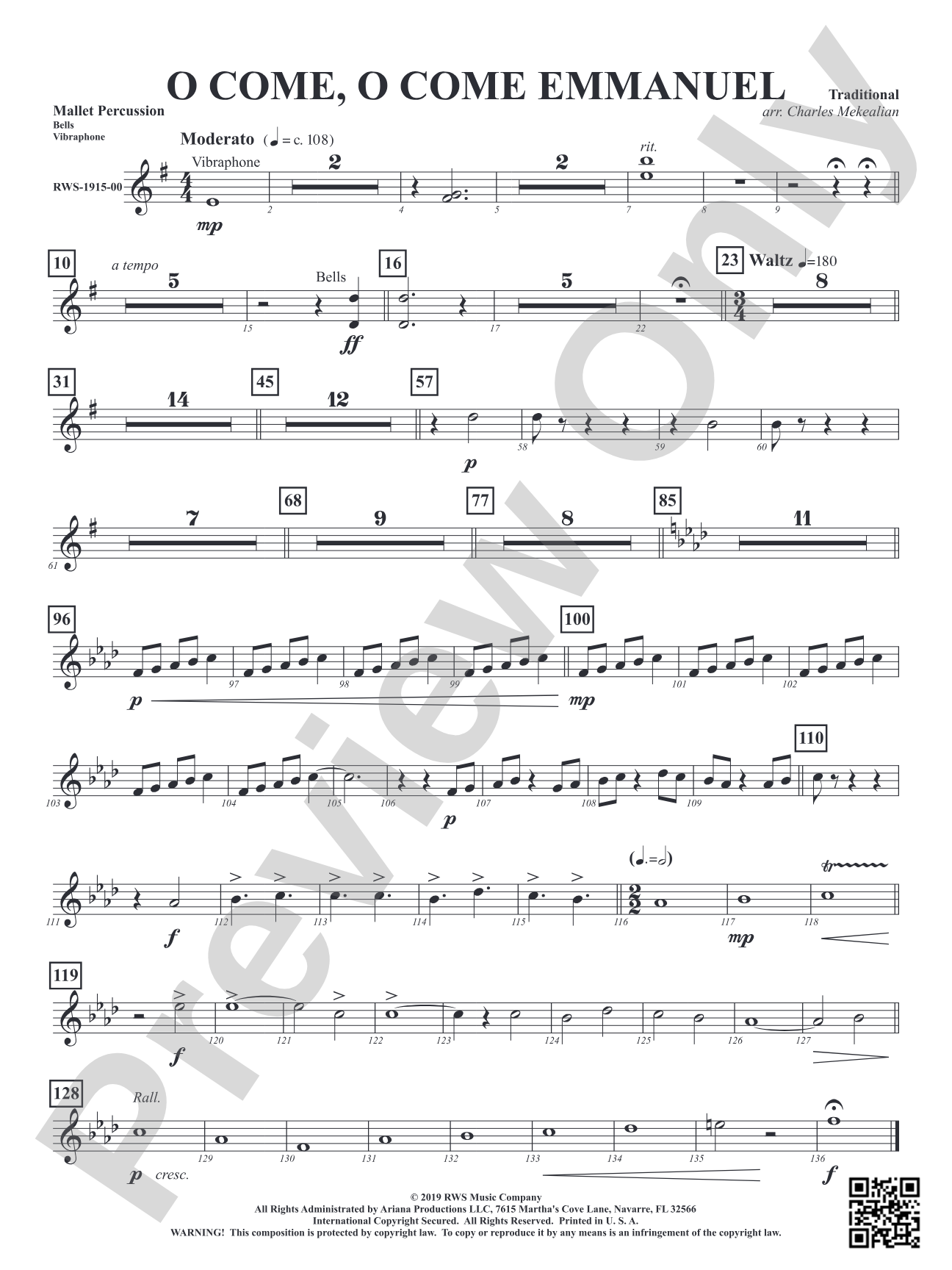 O Come, O Come Emmanuel: Mallets