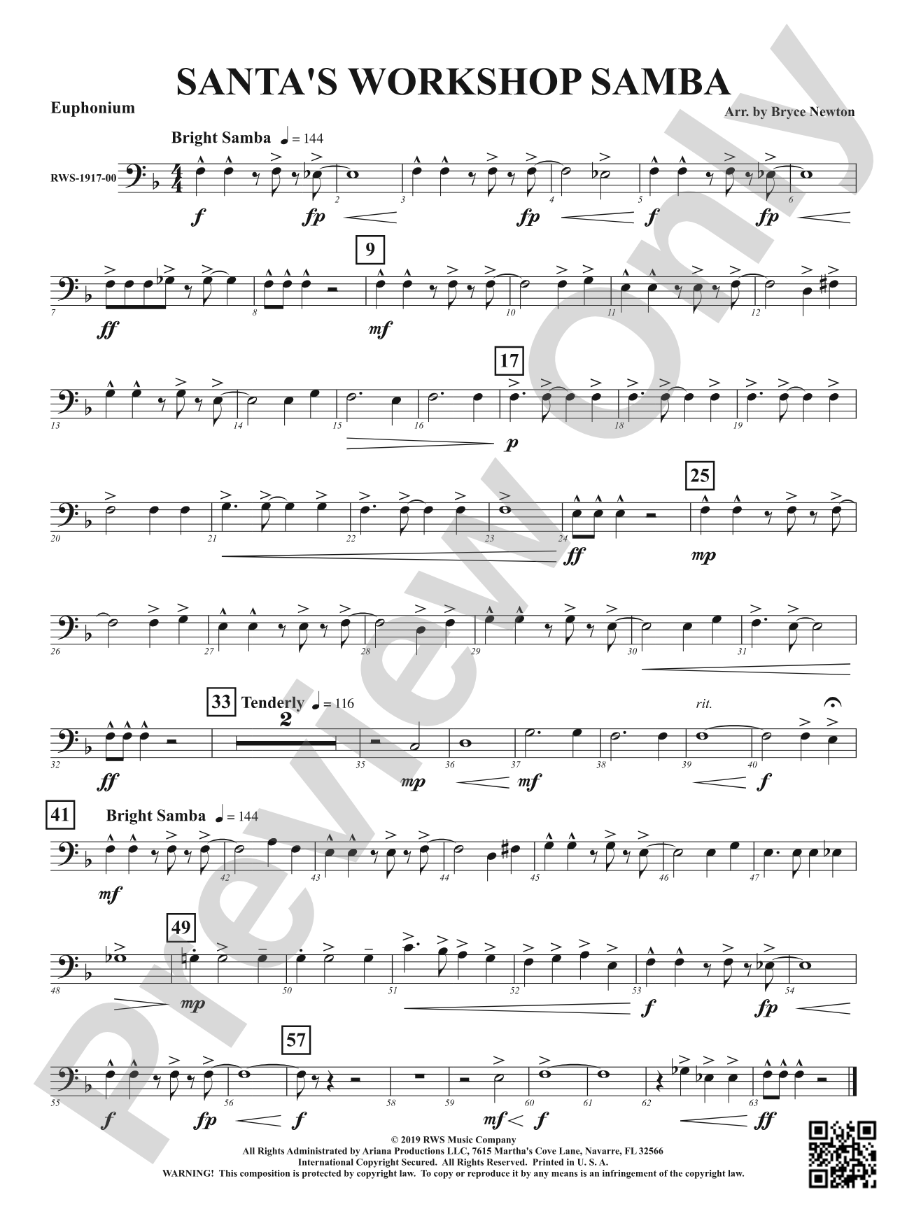 Santa's Workshop Samba: Baritone B.C.