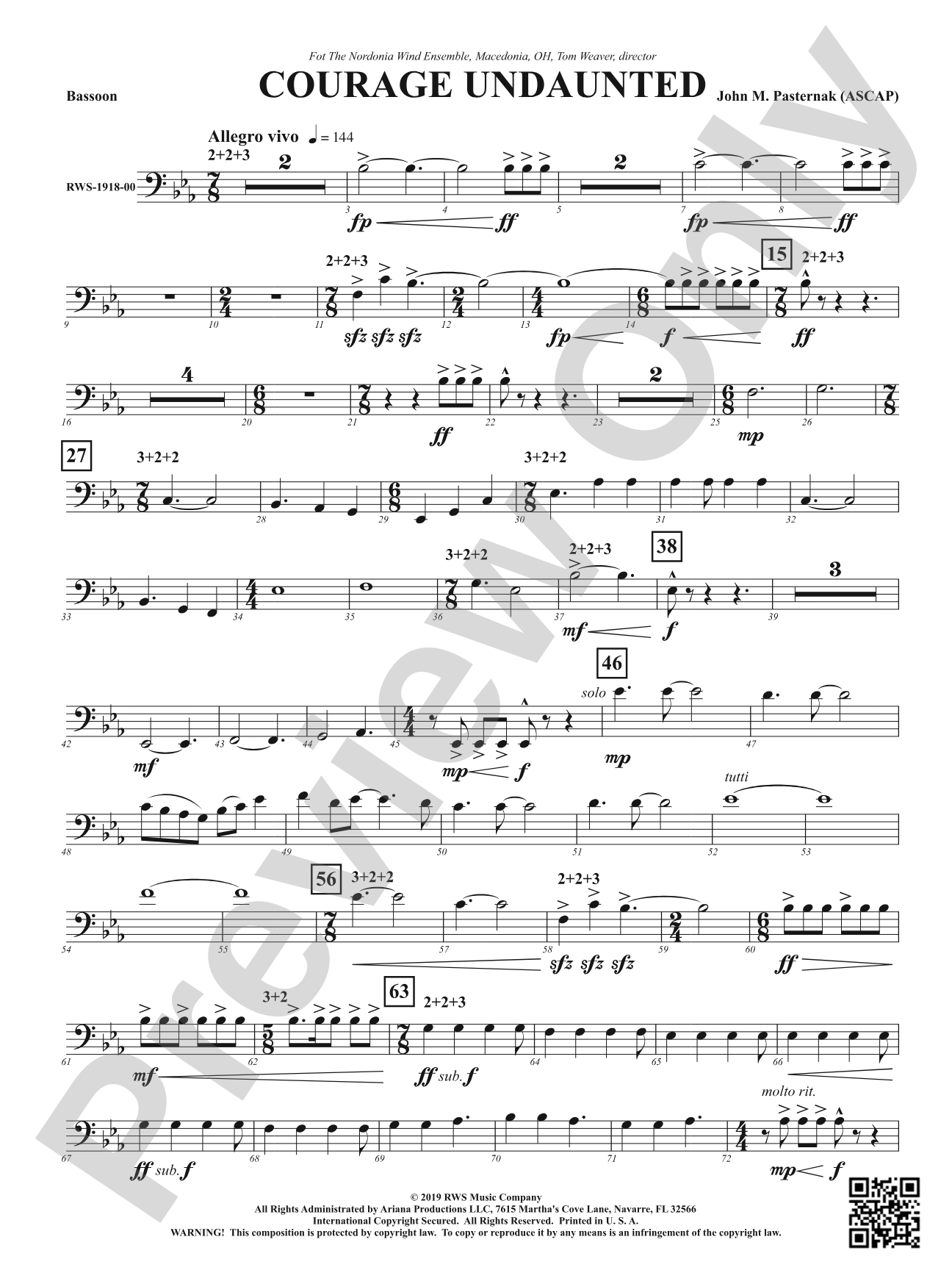 Courage Undaunted: Bassoon