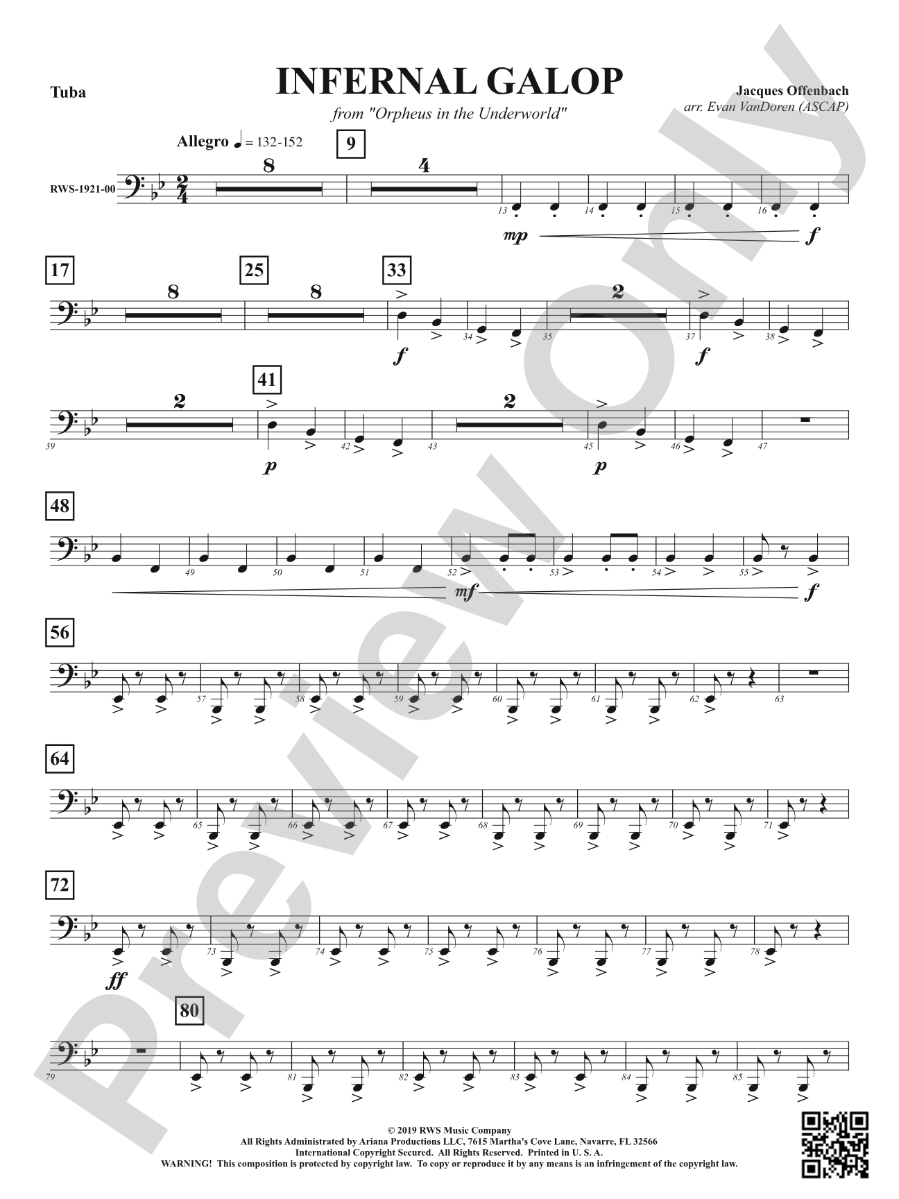 Infernal Galop - From <i>Orpheus in the Underworld</i>: Tuba