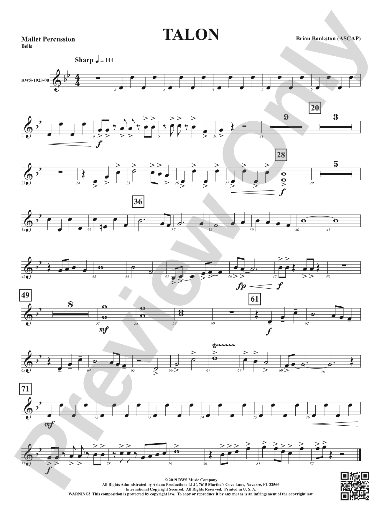 Talon: 1st Mallet Percussion